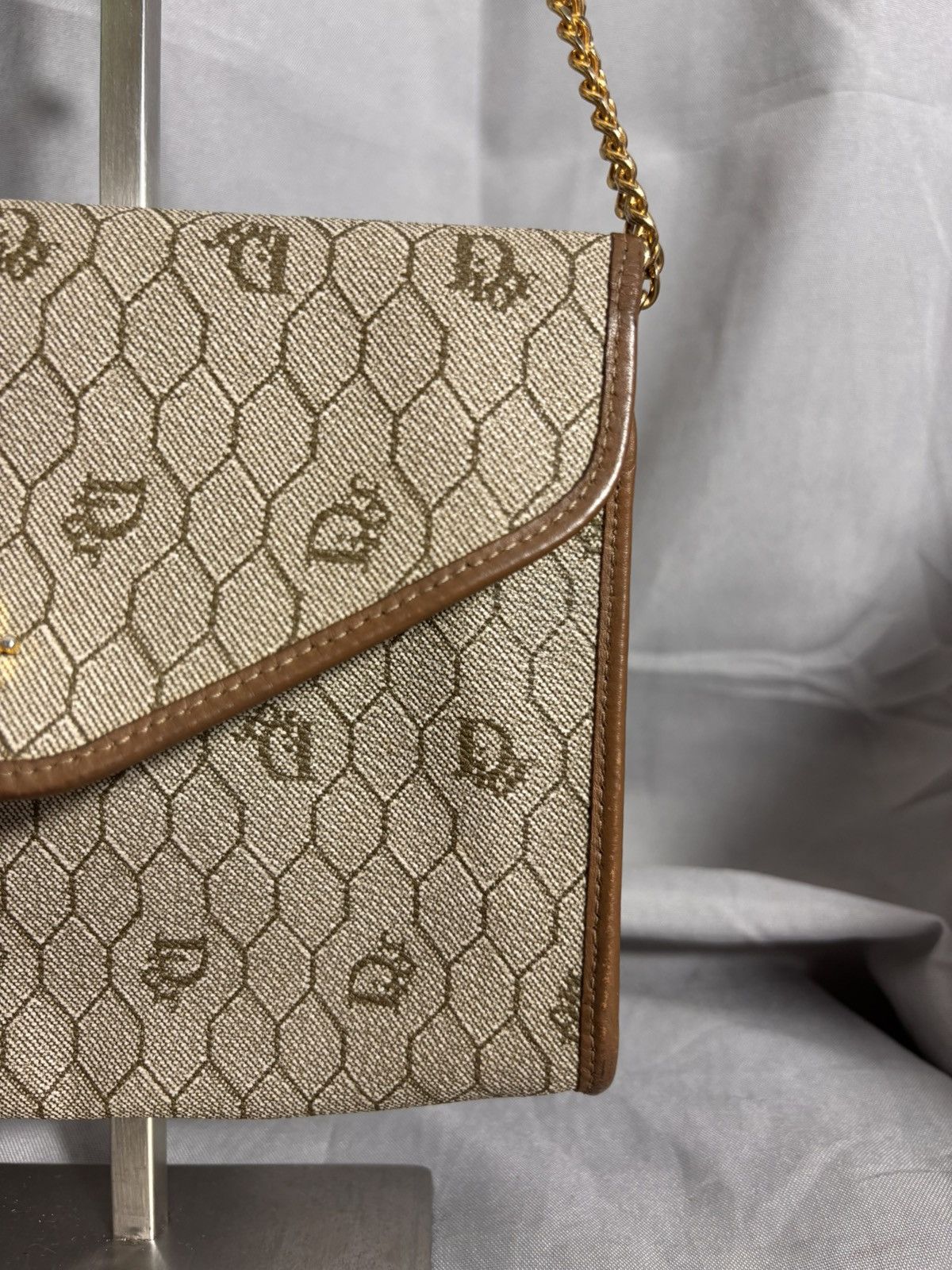 Dior Christian Dior Archival Honeycomb Canvas Chain Bag Size ONE SIZE - 5 Thumbnail