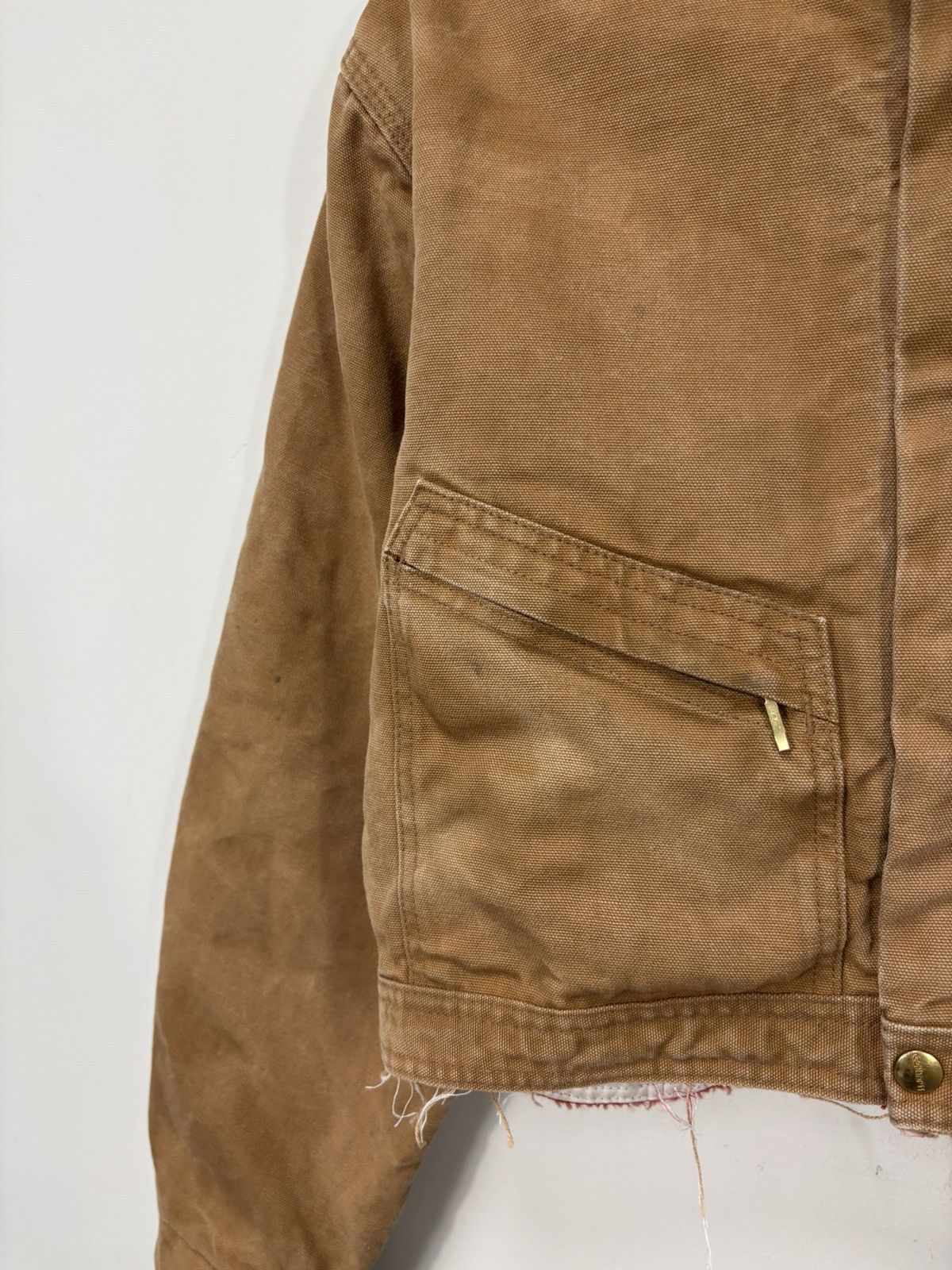 Carhartt Vintage Carhartt Workwear Orange/Brown Boxy Cropped Jacket Size US M / EU 48-50 / 2 - 4 Thumbnail