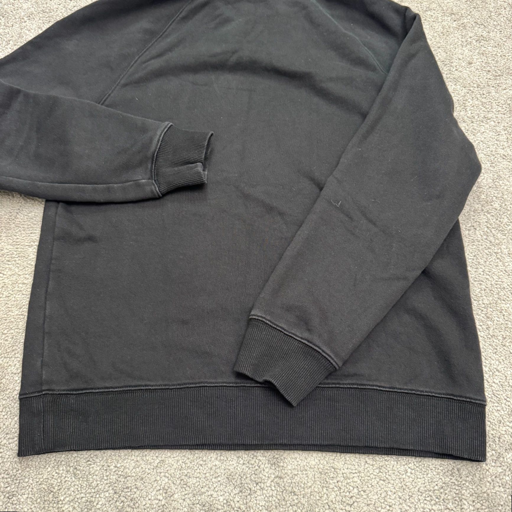 Vintage O.N.S Hoodie Pullover Sweatshirt Mens Medium Black Polycotton Raglan Sleeve Size US M / EU 48-50 / 2 - 3 Thumbnail