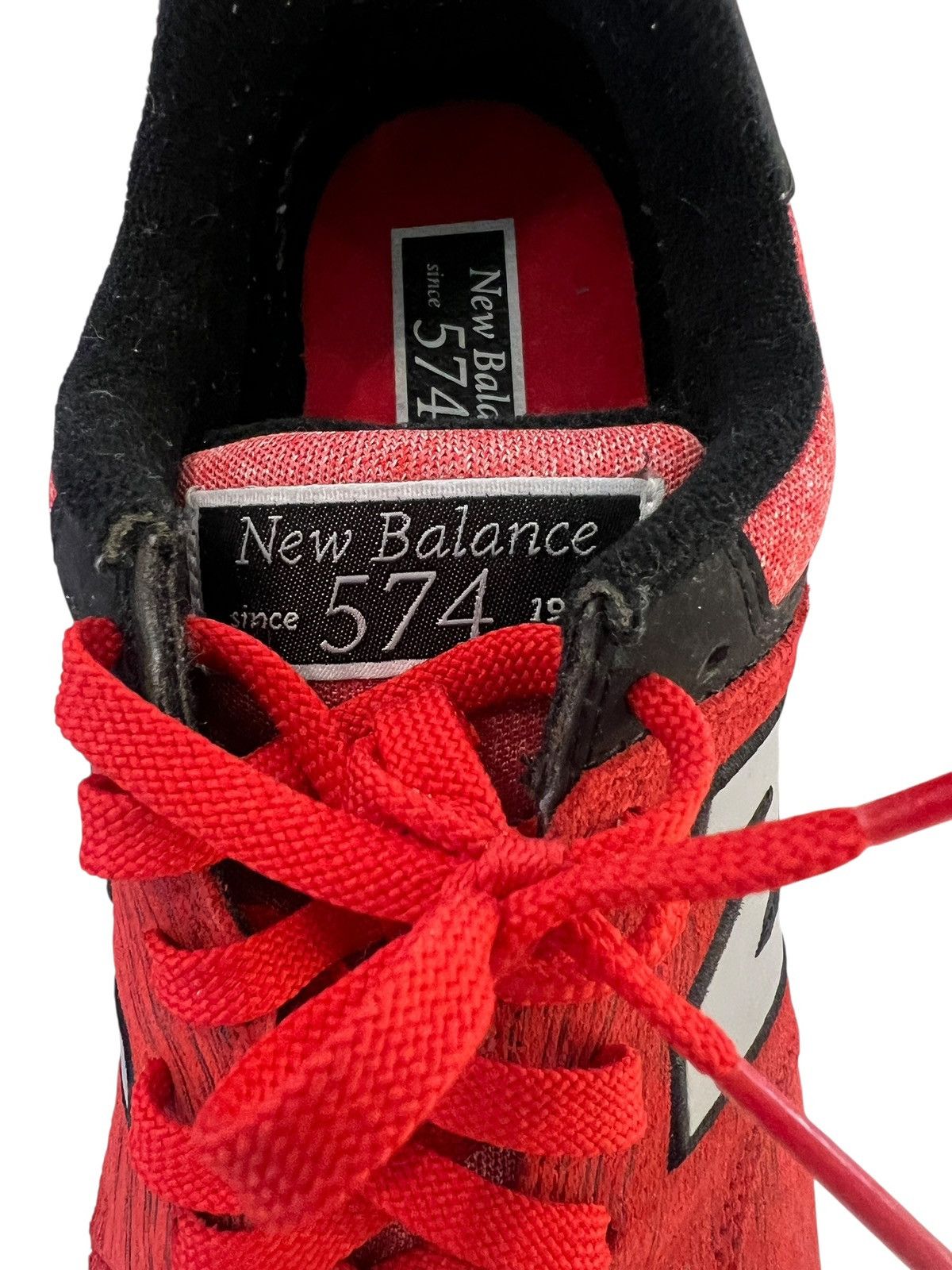 New Balance New Balance 574 Classics Sweatshirt Red Black Mens Sneakers Size US 10 / EU 43 - 4 Thumbnail