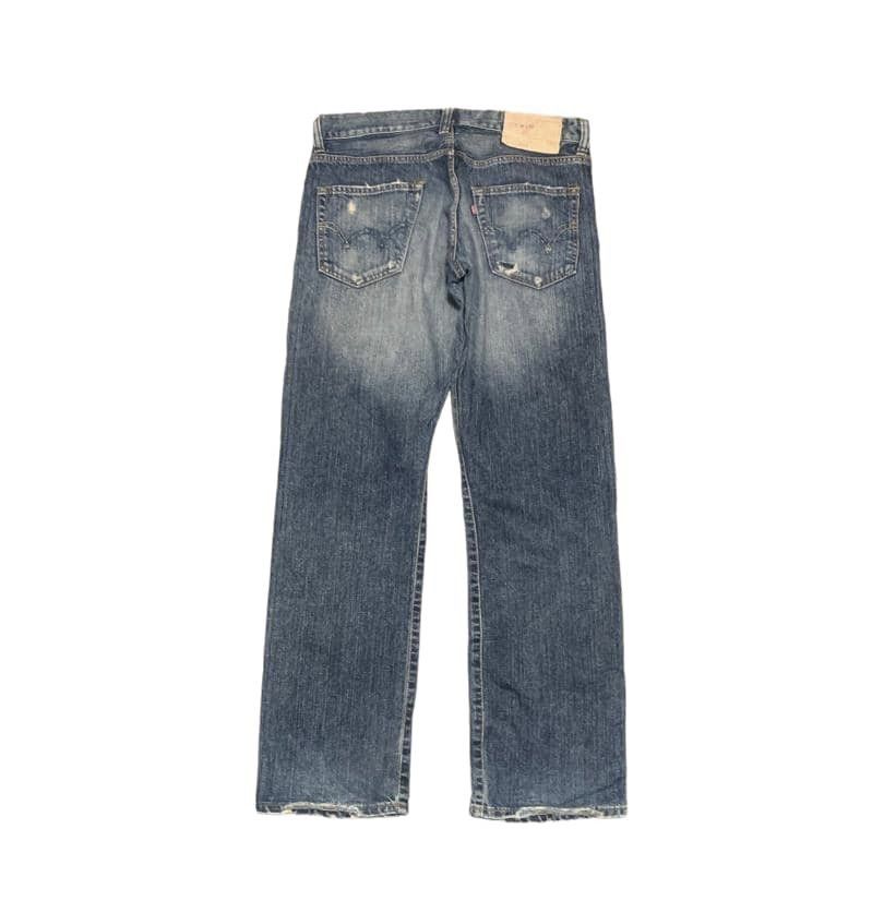 Edwin Vintage Edwin 504 Straight Leg Jeans Distressed Size US 34 / EU 50 - 5 Thumbnail