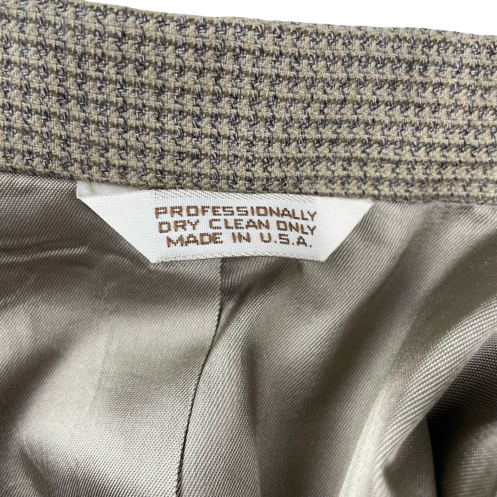 Other NEW Cross & Winsor Men's Wool Blend 2-Button Blazer Beige/Gr Size 44R - 5 Thumbnail
