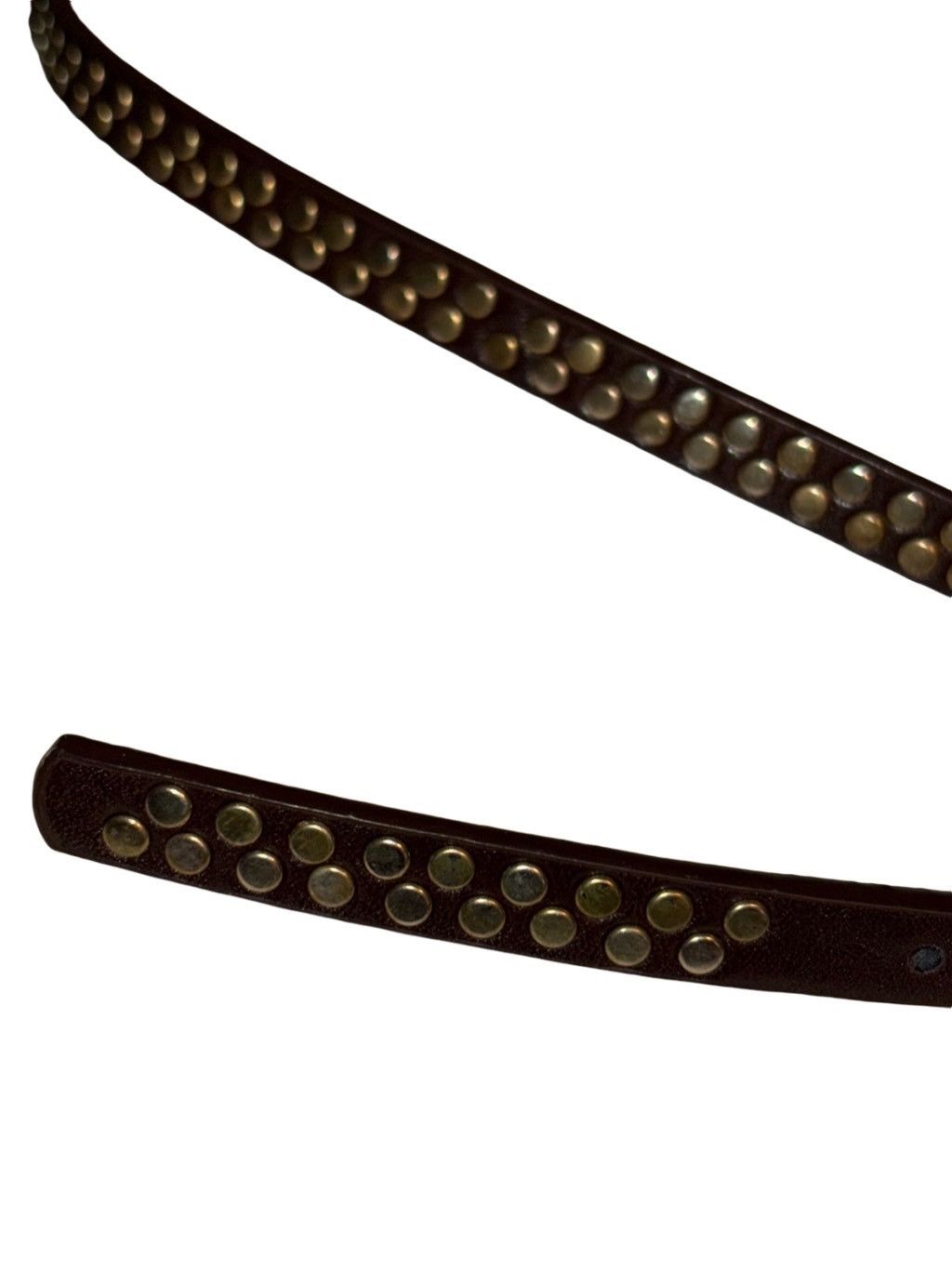 Vintage Vintage 70’s Ultra Skinny Waxed Leather Belt Size ONE SIZE - 5 Thumbnail