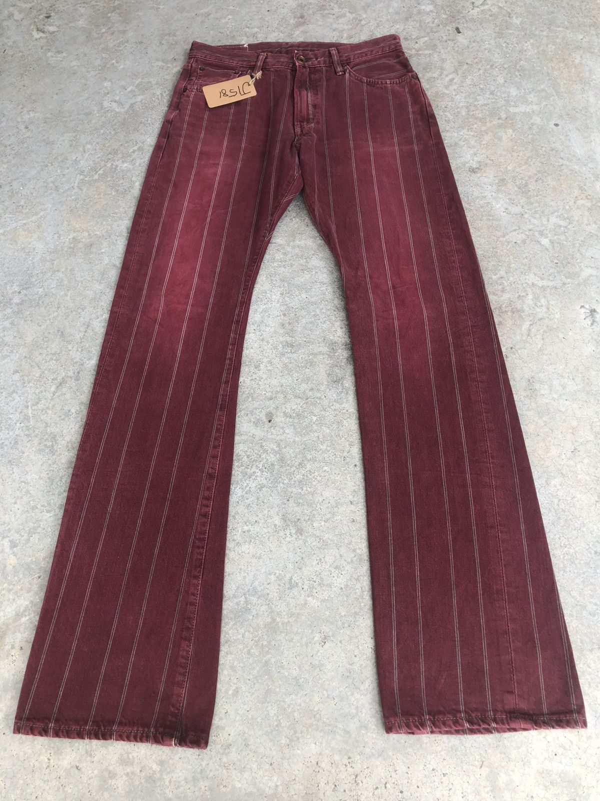 If Six Was Nine Japanese Edwin Flared Jeans Distressed Jeans Selvedge Size US 31 - 1 Thumbnail