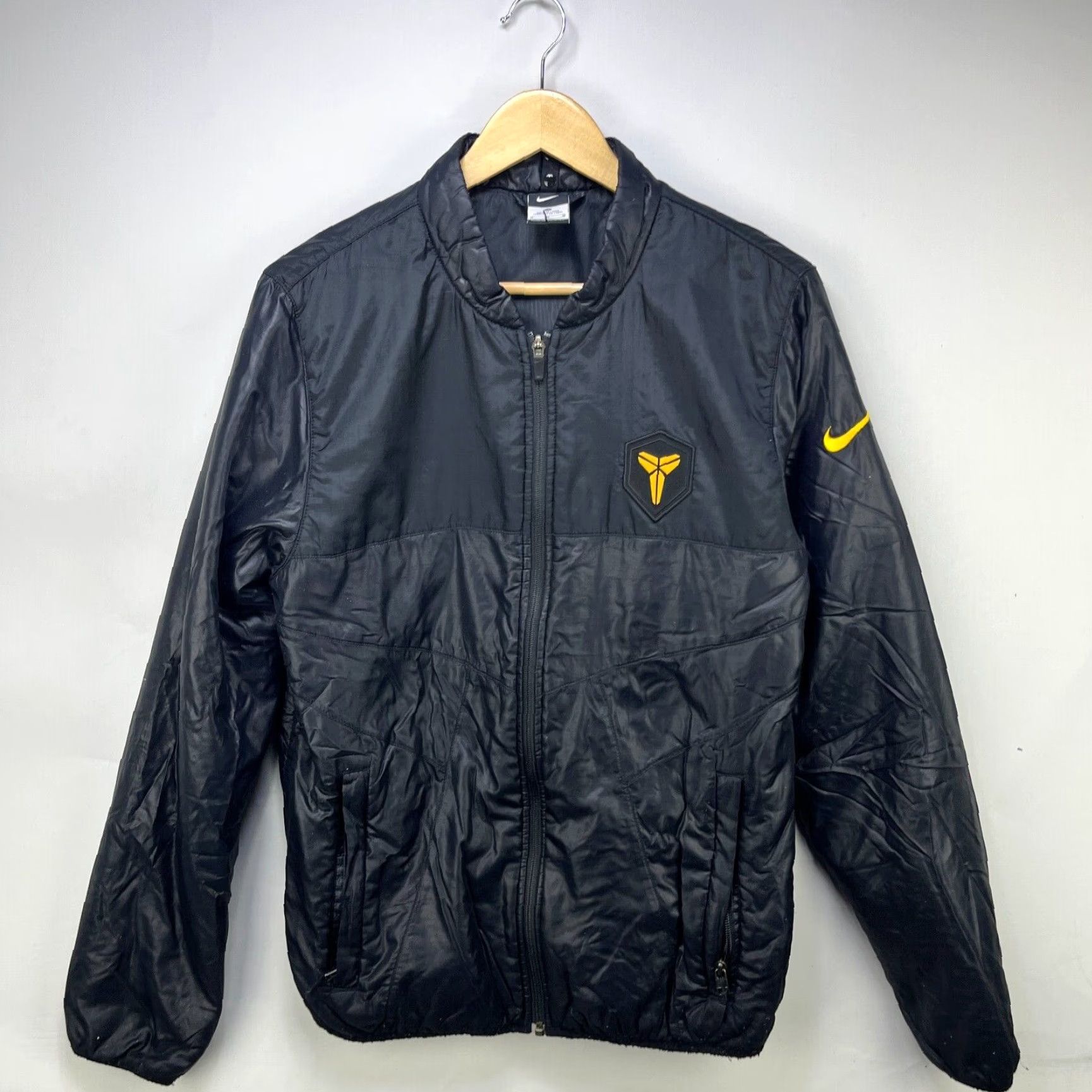 Nike VINTAGE Nike Kobe Mamba Puffer Jacket Swoosh Medium Shirt Men M Black Zip Jacket Size US M / EU 48-50 / 2 - 2 Thumbnail