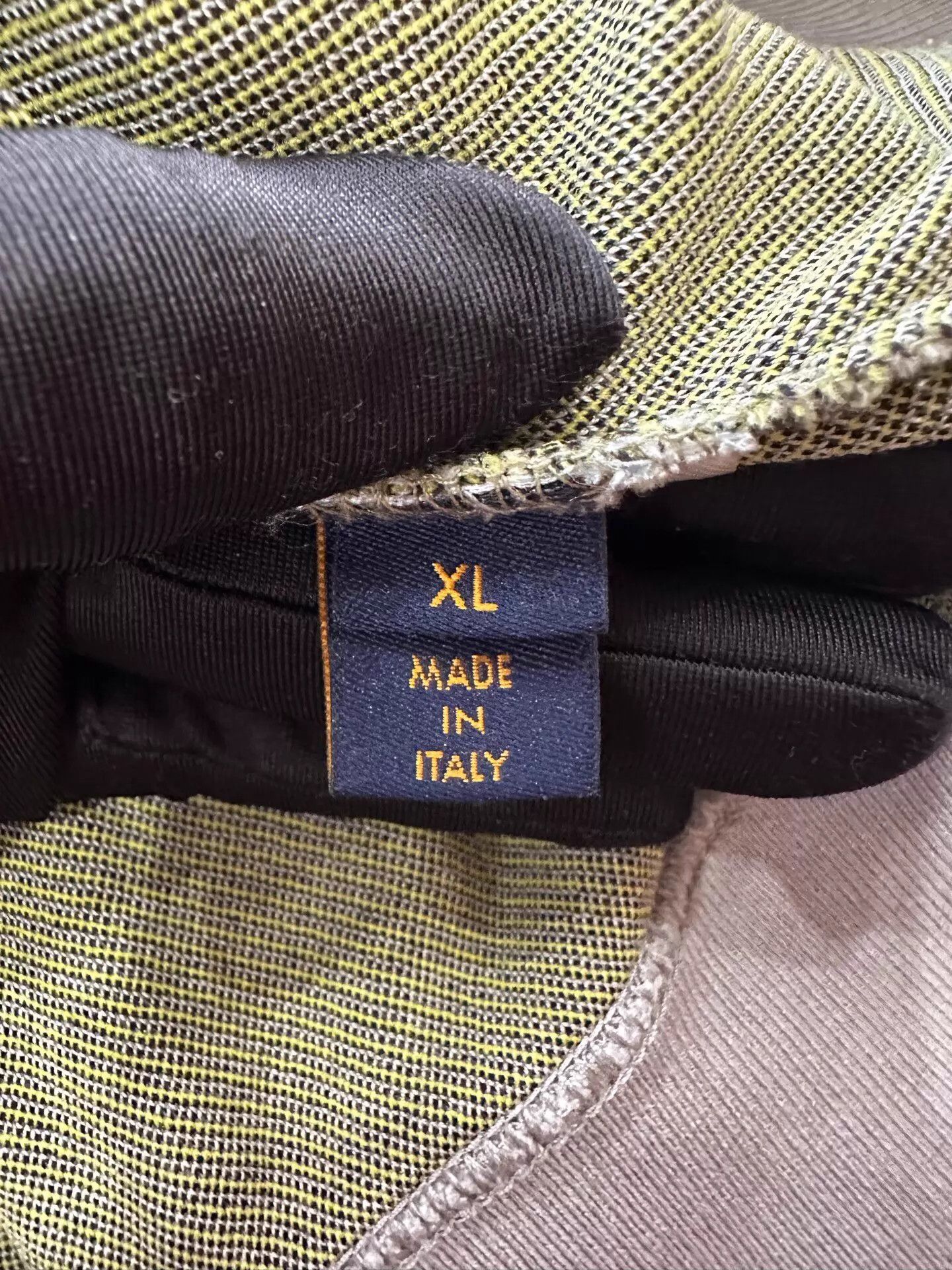 Louis Vuitton LV Men Gray Half-Zip Hoodie XL Side Yellow Logo Embroidery Size US XL / EU 56 / 4 - 5 Thumbnail