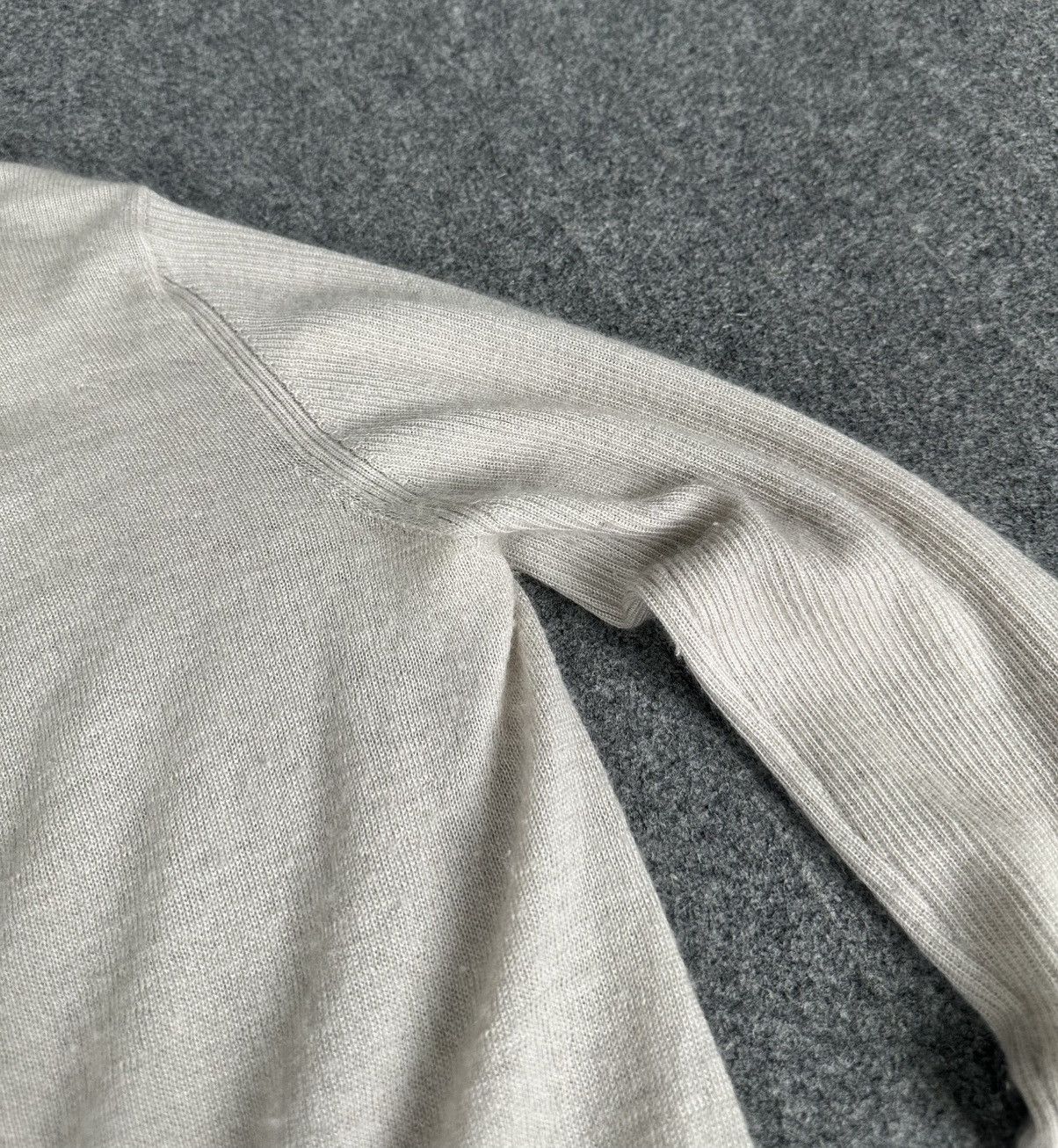 Rick Owens Rick Owens - “Creatch” S/S08 Pearl Cashmere Ribbed Cardigan Size US XS / EU 42 / 0 - 8 Thumbnail