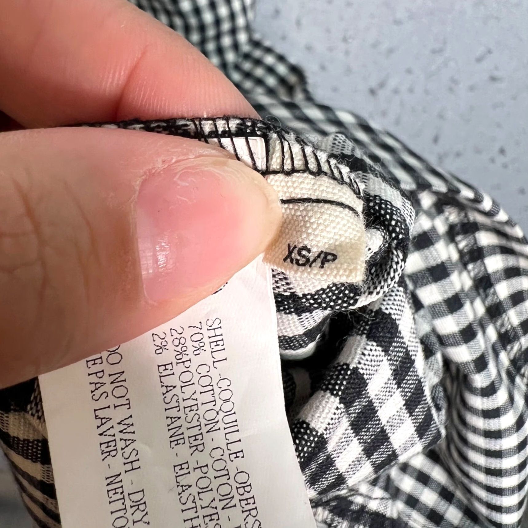 Vintage VINTAGE Capulet Dress Gingham Black & White XS Womens Size XS / US 0-2 / IT 36-38 - 4 Thumbnail
