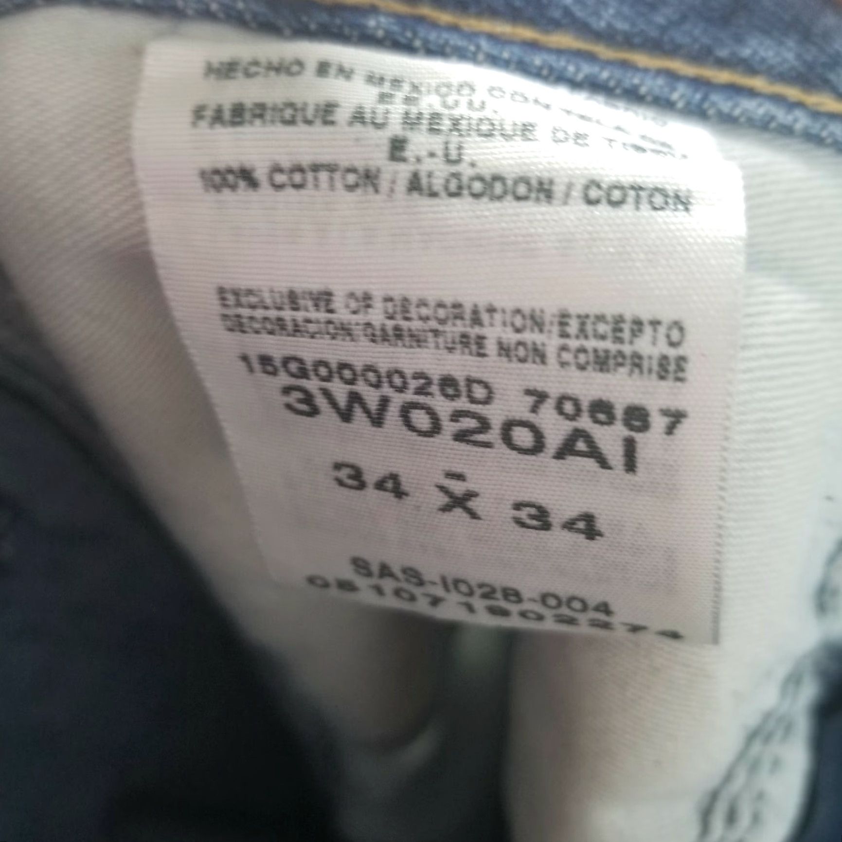 Wrangler Riggs Wrangler Jeans Denim Blue 34x34 Workwear Mens Regular Fit Pocket 34in Zip Fly Blue Denim Size US 34 / EU 50 - 7 Thumbnail