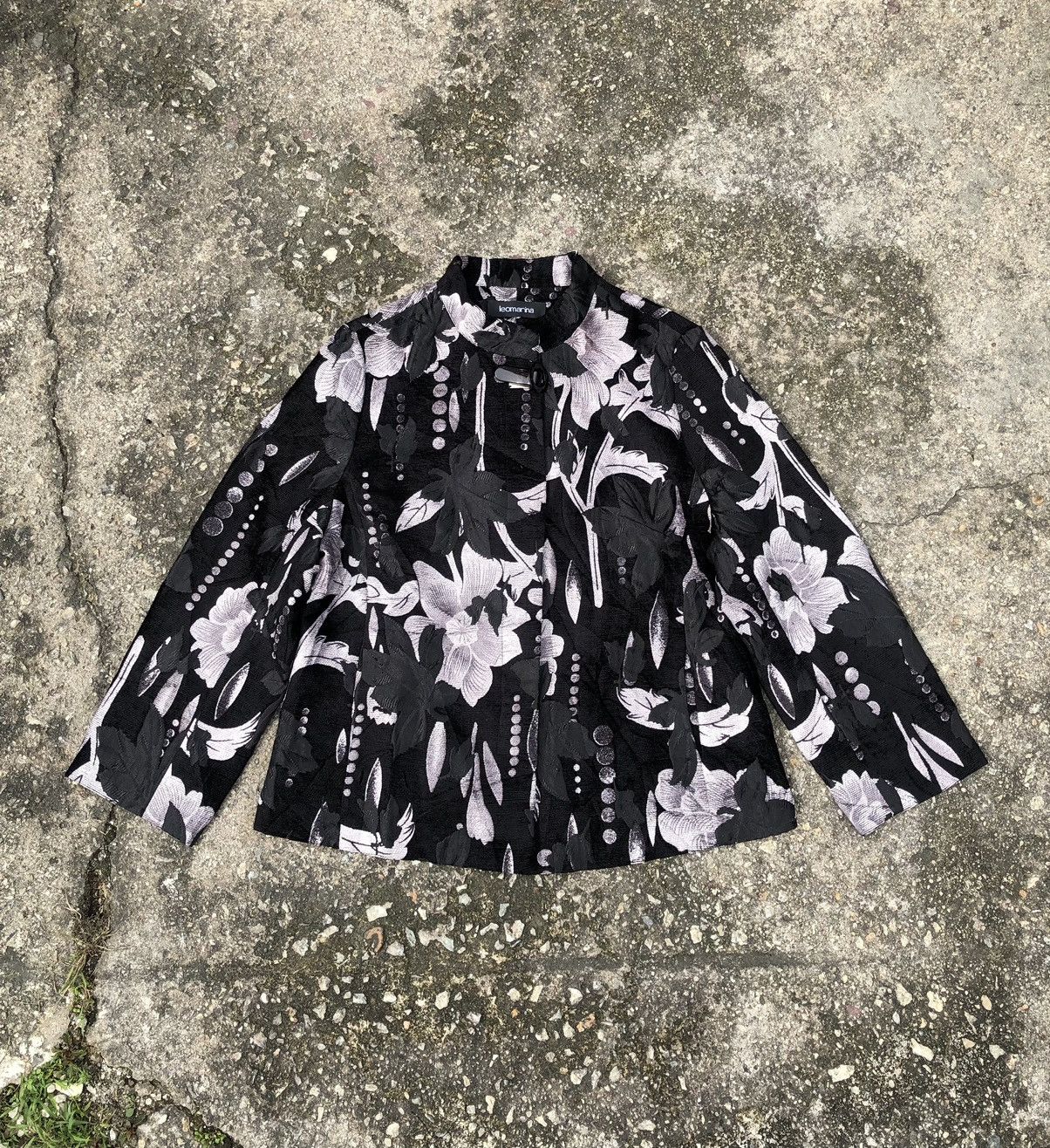 Japanese Brand × Vintage Vintage Leomarina Flower Motif Jacket Size M / US 6-8 / IT 42-44 - 2 Thumbnail