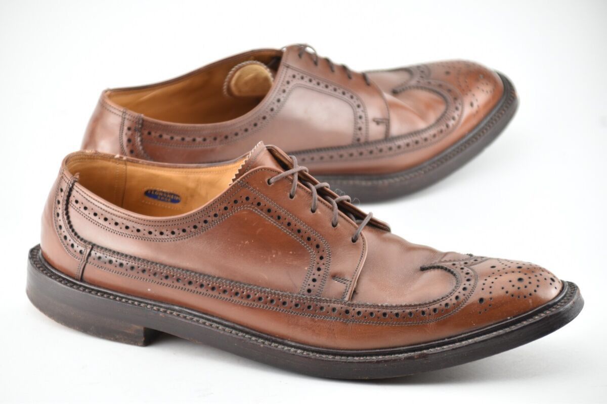 Florsheim 68 VINTAGE FLORSHEIM 8.5A VARSITY Bourbon CALF SHOES 30679 Size US 8.5 / EU 41-42 - 13 Thumbnail