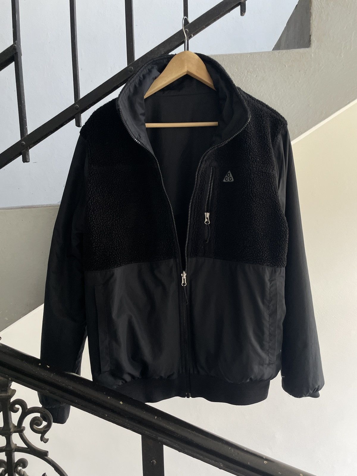 🌹💫00S NIKE ACG 2 SIDES REVERSIBLE FLEECE JACKET VINTAGE Y2K