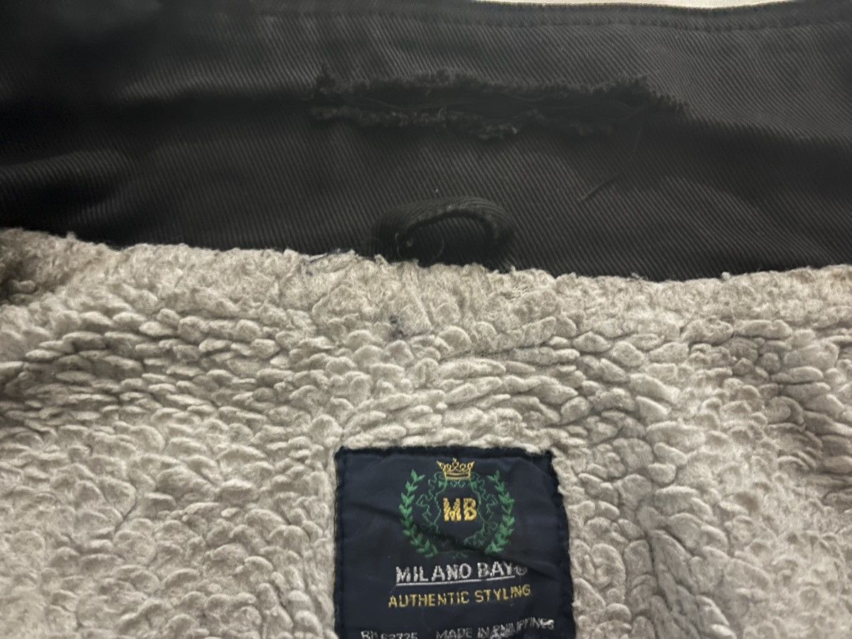 La Milano Rare Vintage Milano Bay Fleece Denim Jacket- XL. Size US XL / EU 56 / 4 - 6 Thumbnail