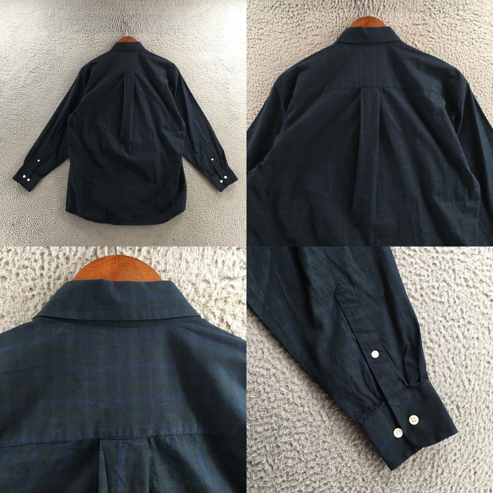 Nautica Nautica Dress Shirt Mens 15.5 Blue Plaid Cotton Long Sleeve Button-Down Collared Shirt Size 42R - 8 Thumbnail