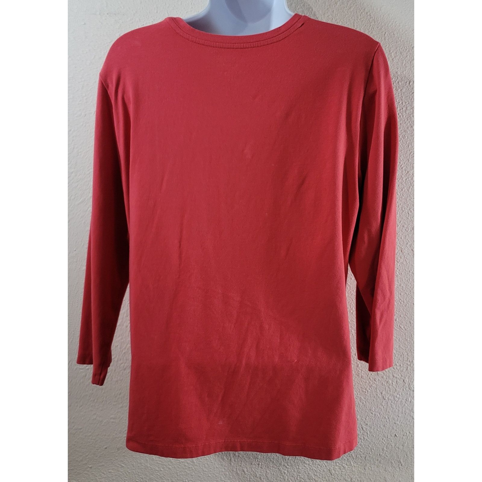 Chicos Chico's Orange Salmon Ultimate Tee Top 1 Medium Lightweight Size M / US 6-8 / IT 42-44 - 3 Thumbnail