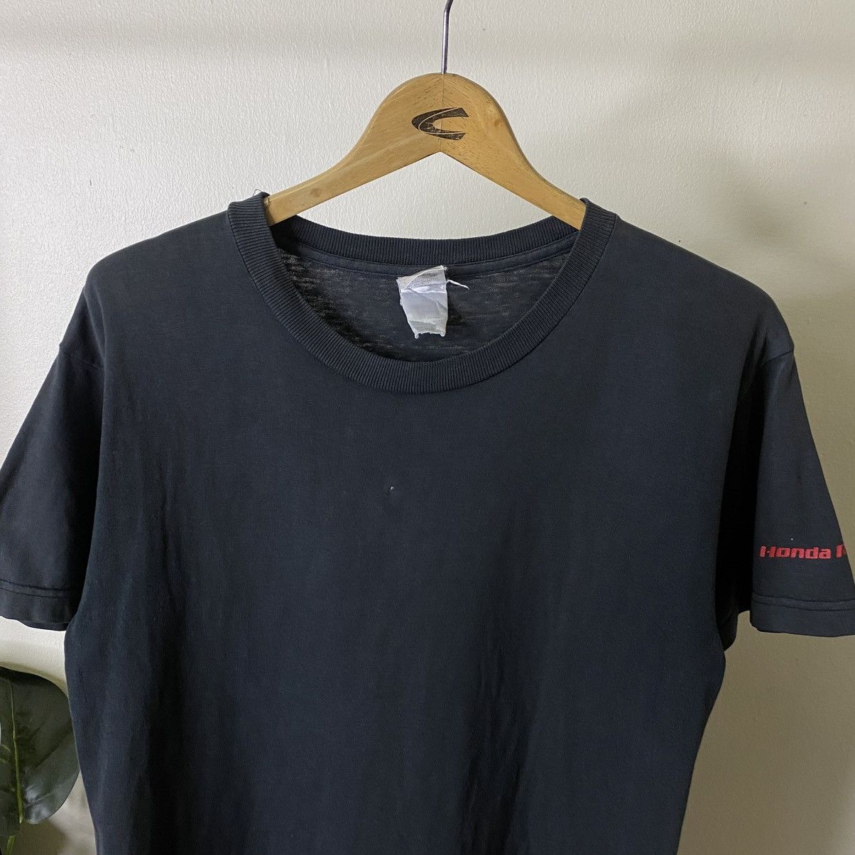 Honda Vintage 2000s Honda Racing Faded Black Tee Size US M / EU 48-50 / 2 - 7 Thumbnail