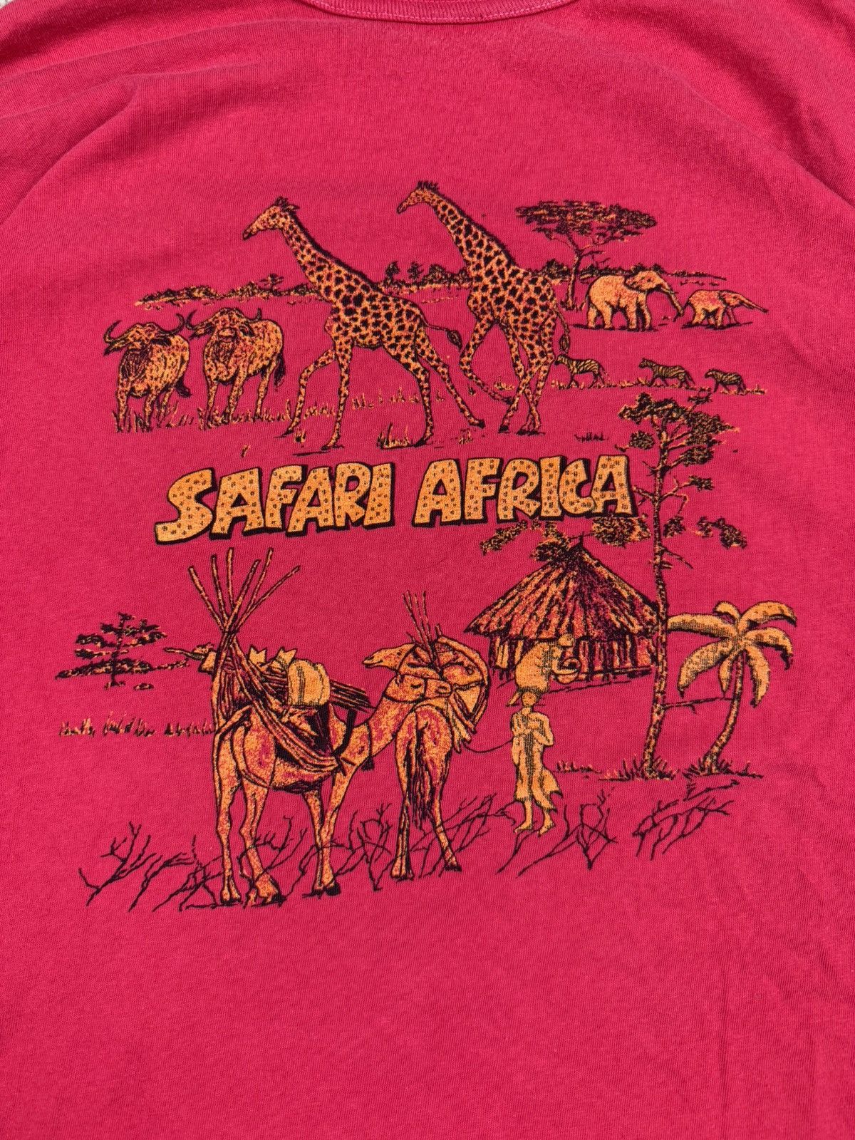 Vintage Vintage 90s Safari Africa graphic animal tee made in Kenya Size US XL / EU 56 / 4 - 4 Thumbnail