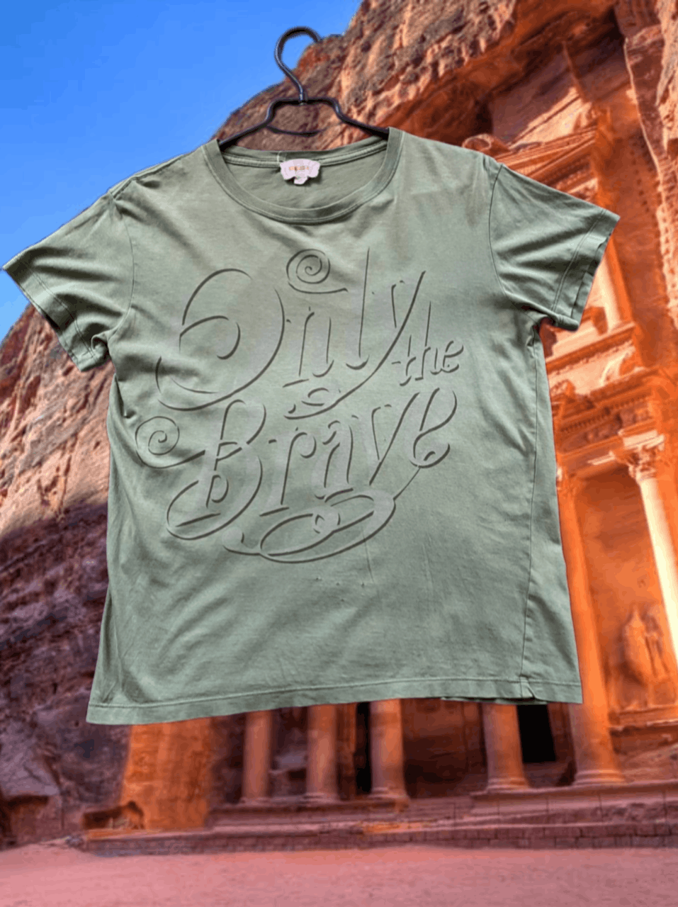 Diesel × Vintage Vintage Diesel y2k Big print Logo Only the Brave T-Shirt Size US L / EU 52-54 / 3 - 1 Thumbnail