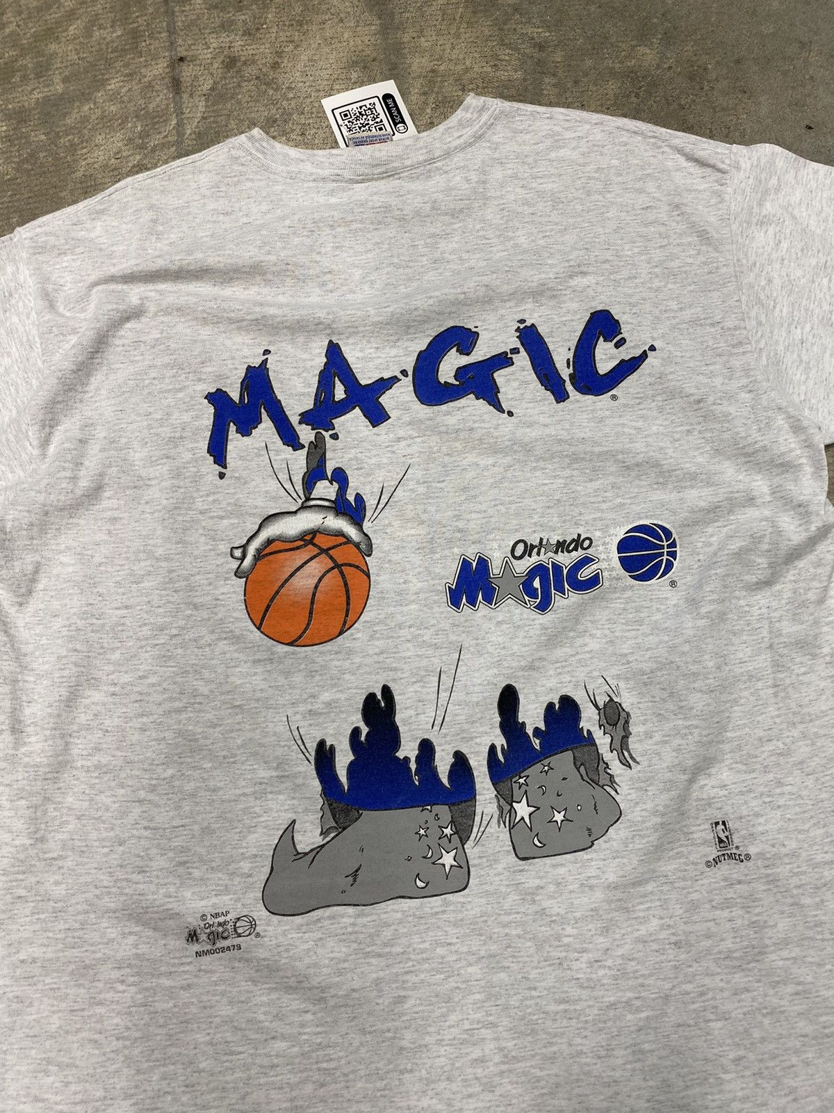 NBA × Nutmeg × Vintage Vintage 90’s Orlando Magic Nutmeg Double Sided T-Shirt Size US L / EU 52-54 / 3 - 8 Thumbnail