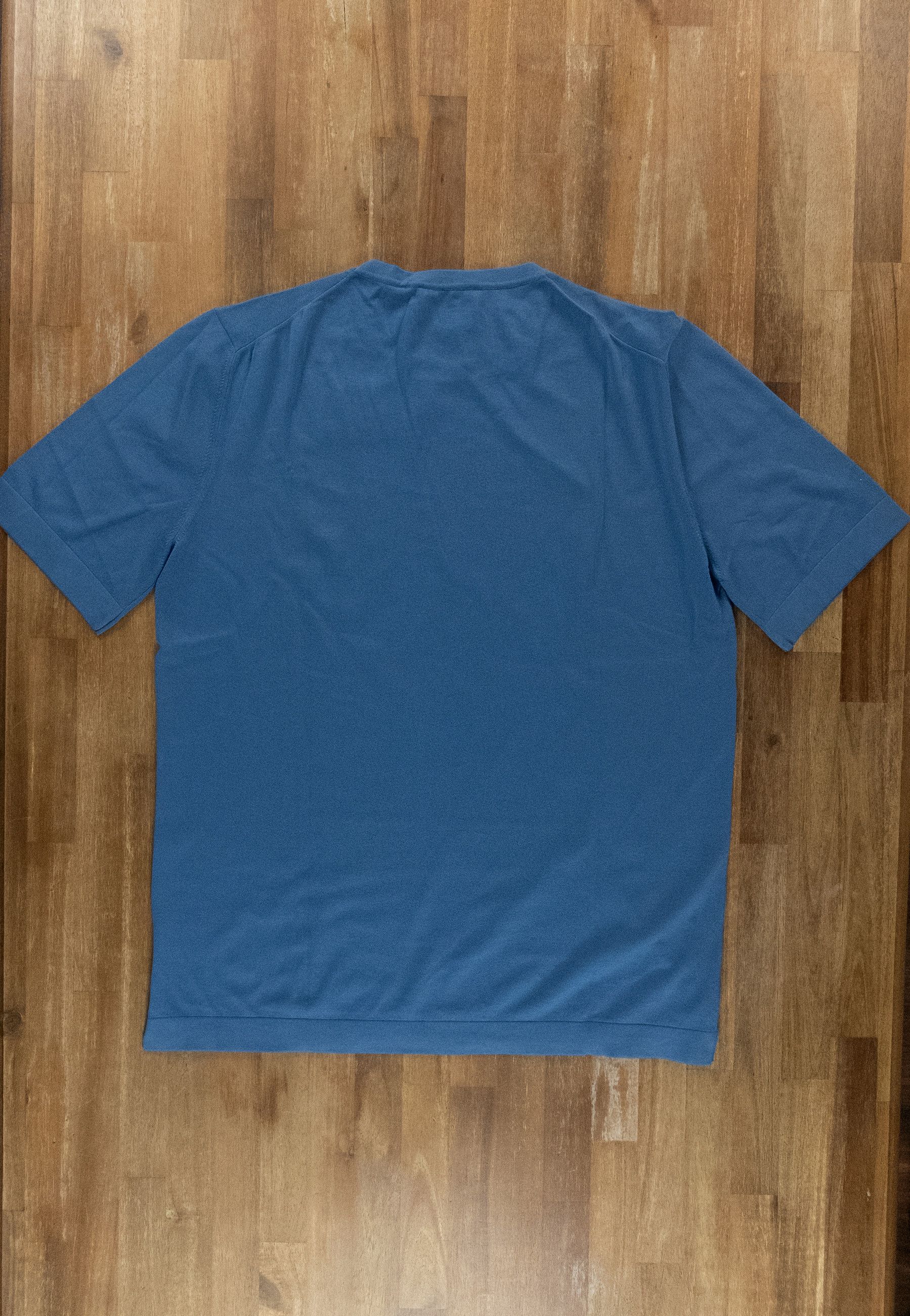 Gran Sasso GRAN SASSO blue knit cotton t-shirt Size XXL / 54 IT Size US XXL / EU 58 / 5 - 6 Thumbnail