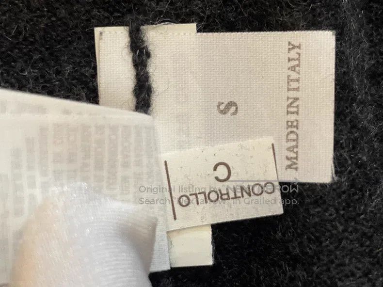 Brunello Cucinelli Brunello Cucinelli Black and Grey Cashmere Cardigan Size S / US 4 / IT 40 - 5 Thumbnail