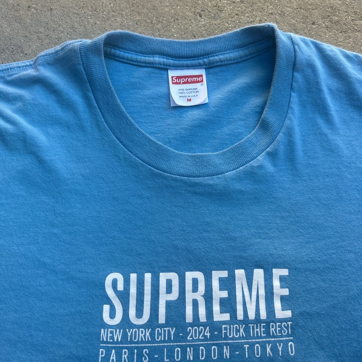 Supreme Blue Paris and London Supreme Shirt Size US M / EU 48-50 / 2 - 4 Thumbnail