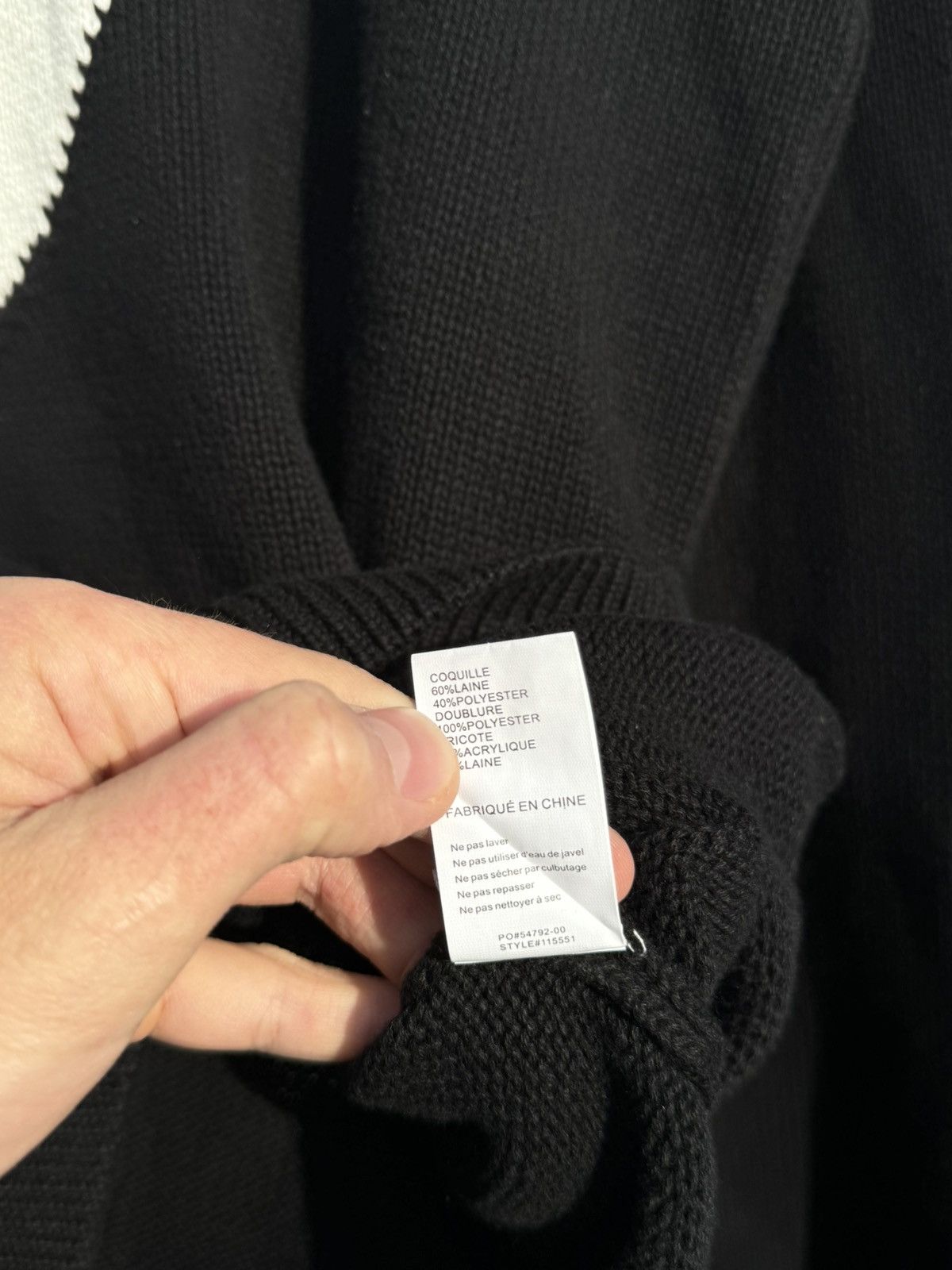 Japanese Brand × Stussy Stussy Knit Sweater Black Big Logo Men’s Size XL Size US XL / EU 56 / 4 - 7 Thumbnail