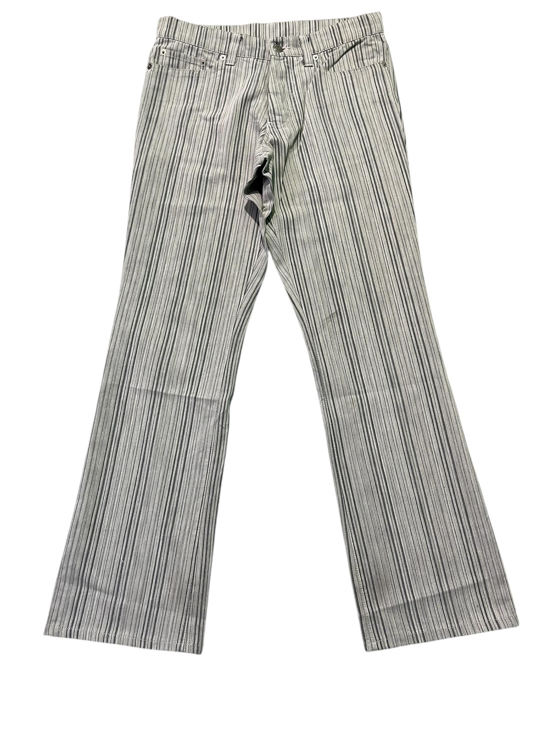 Tornado Mart Tornado Mart Flare Stripes Denim Size US 30 / EU 46 - 3 Thumbnail