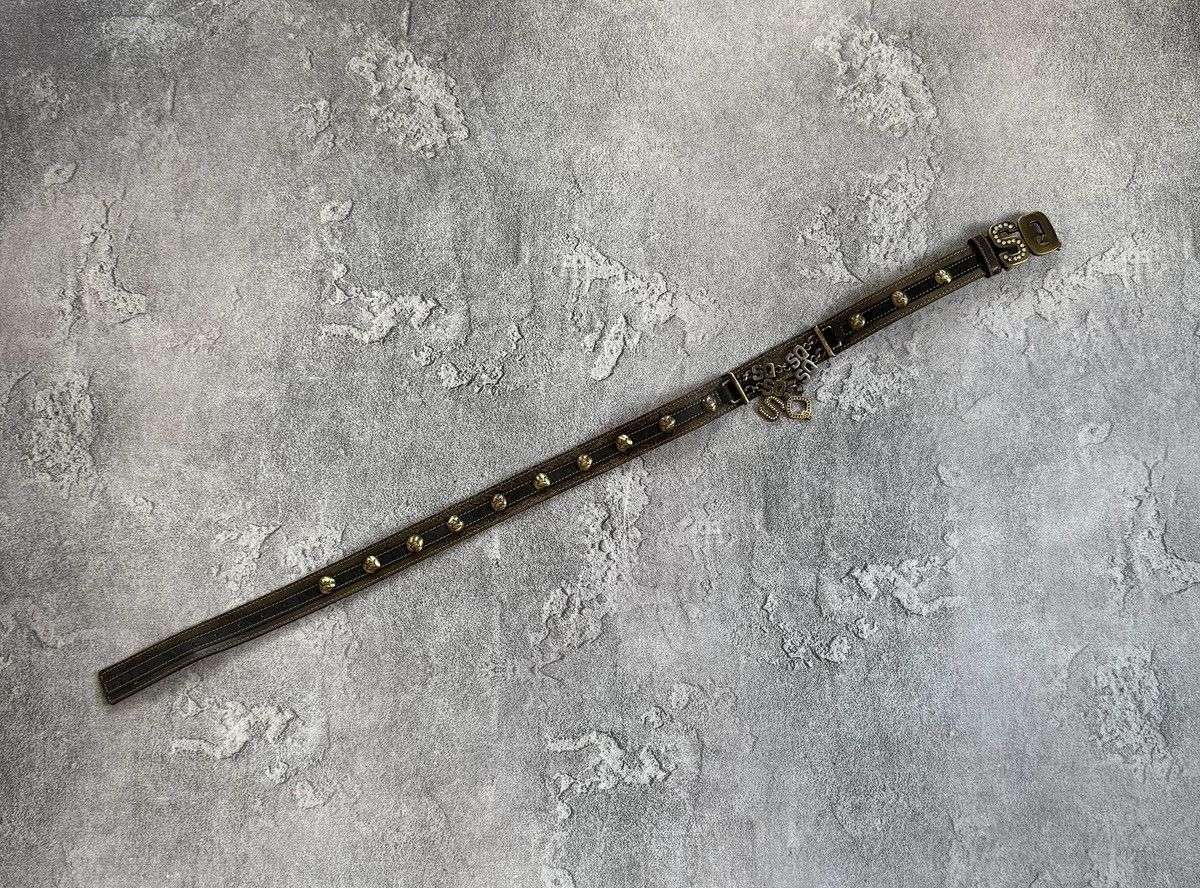 Jean Paul Gaultier Save the queen leather belt retro style vintage avantgarde Size ONE SIZE - 6 Thumbnail