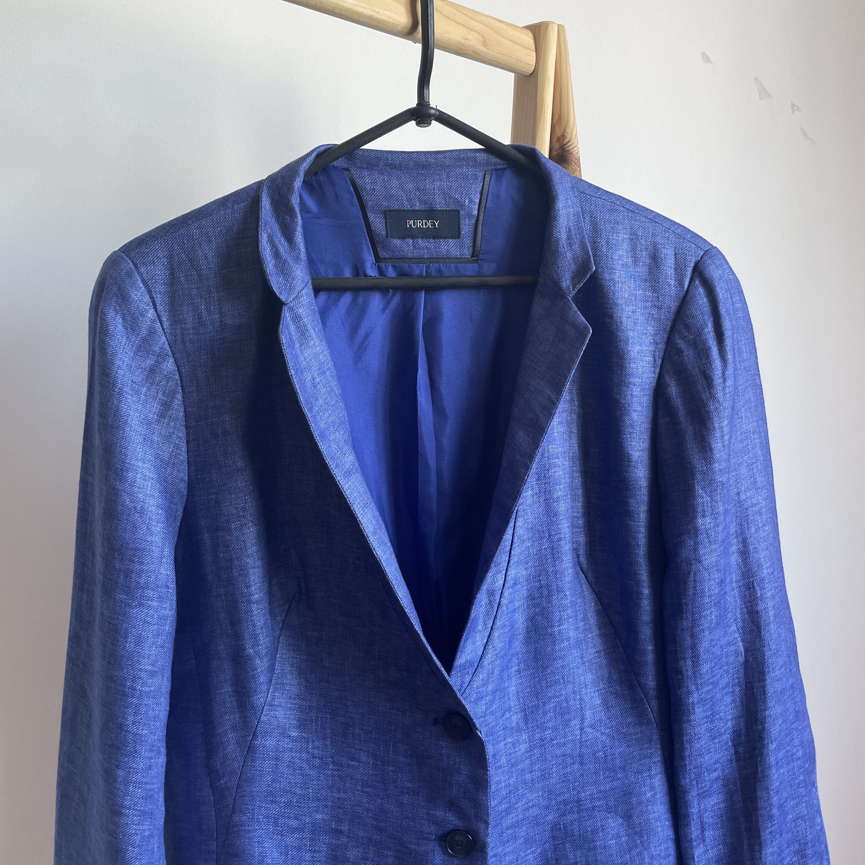 Purdey Purdey Womens Linen Blazer Size 42 Size M / US 6-8 / IT 42-44 - 5 Thumbnail