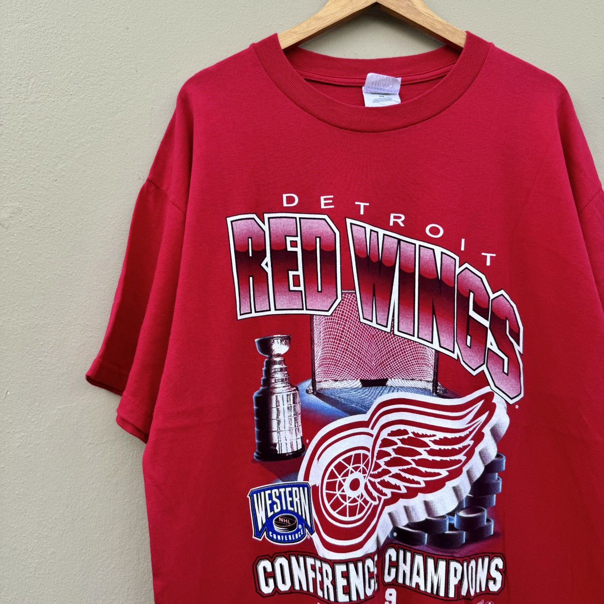NHL × Vintage Vintage red wing nhl 1998 tee vtg Size US XL / EU 56 / 4 - 2 Thumbnail