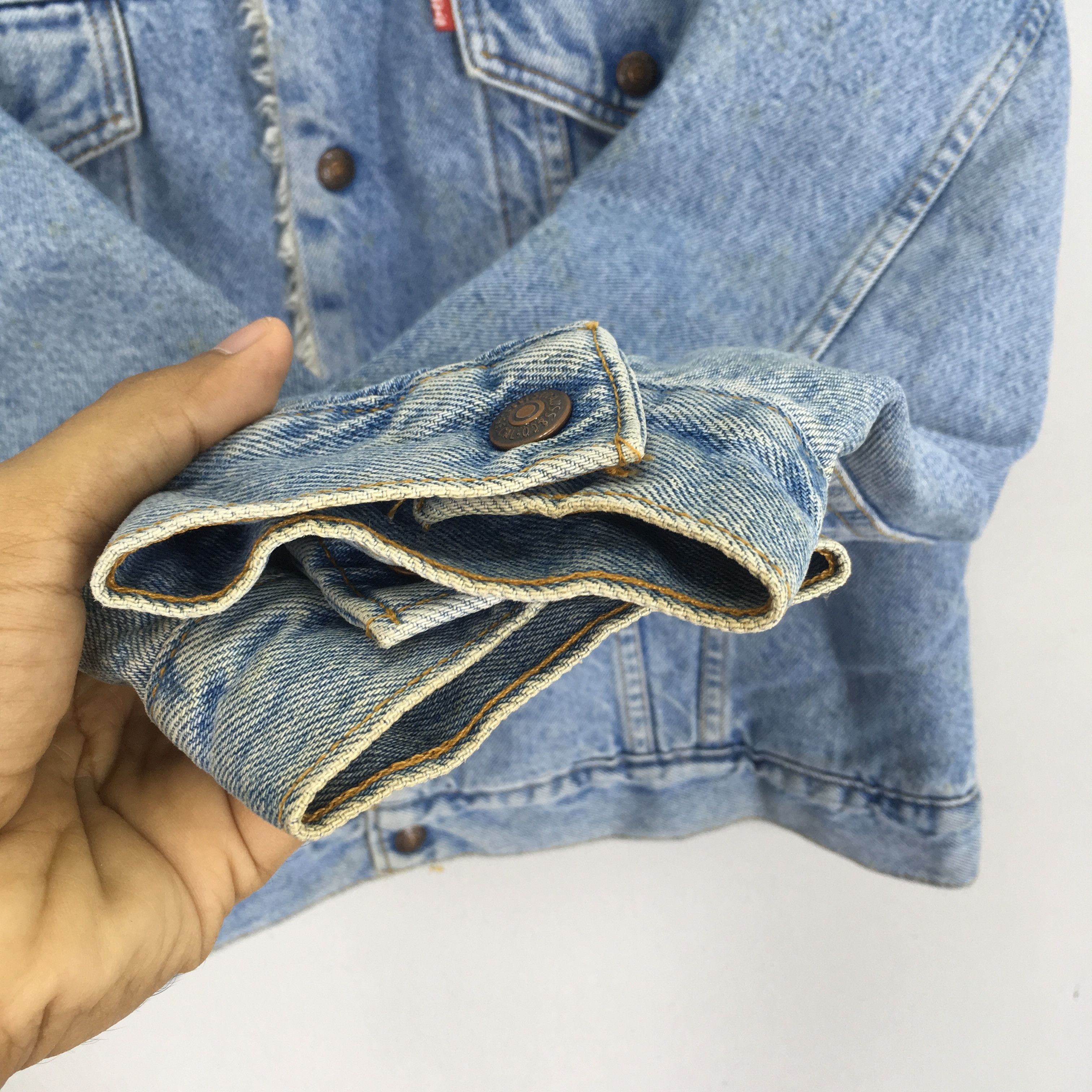 Levi's Vintage 90s Levi's Denim Jacket Jeans Trucker Sherpa Size US M / EU 48-50 / 2 - 9 Thumbnail