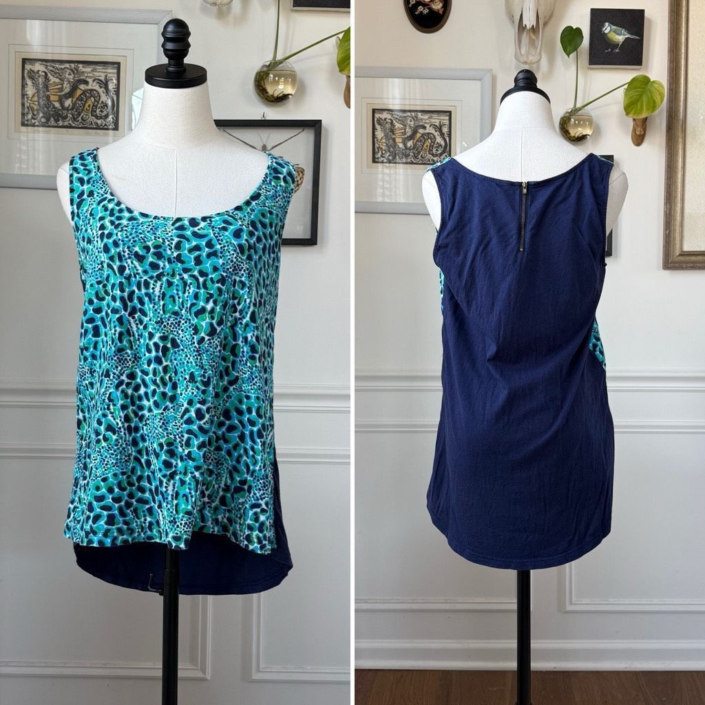 Lilly Pulitzer Lilly Pulitzer Abstract Giraffe Print Tank Top XL Size XL / US 12-14 / IT 48-50 - 1 Thumbnail