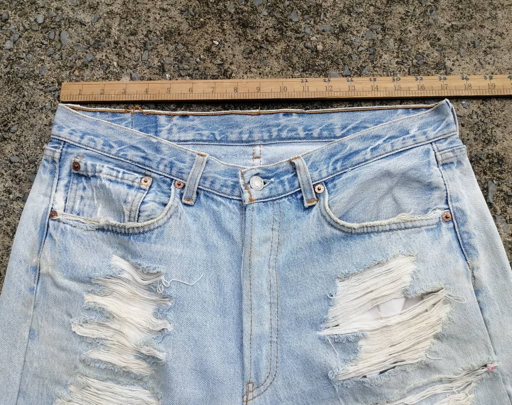 Levi's × Levi's Vintage Clothing Levi's Strauss Distressed Denim Jeans Size US 34 / EU 50 - 6 Thumbnail