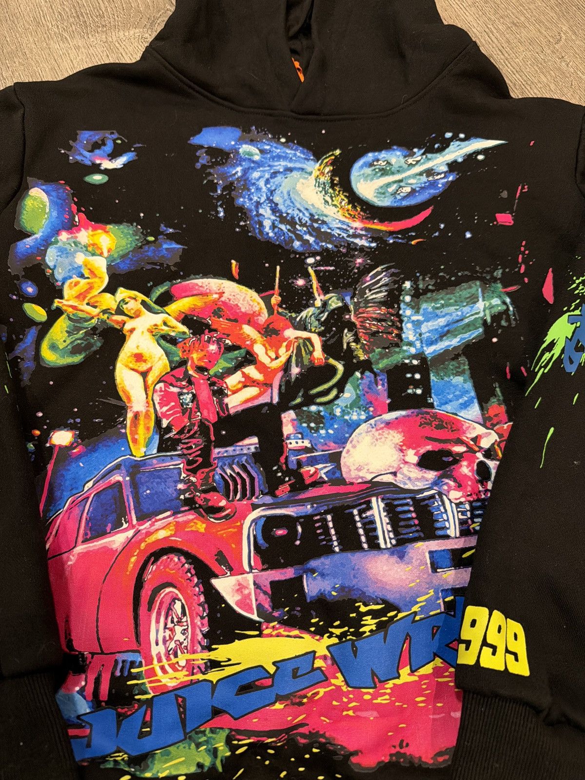 Vlone 999 Club x Vlone “Cosmic Death Racer” Hoodie (Worn 1-2) Size US S / EU 44-46 / 1 - 2 Thumbnail