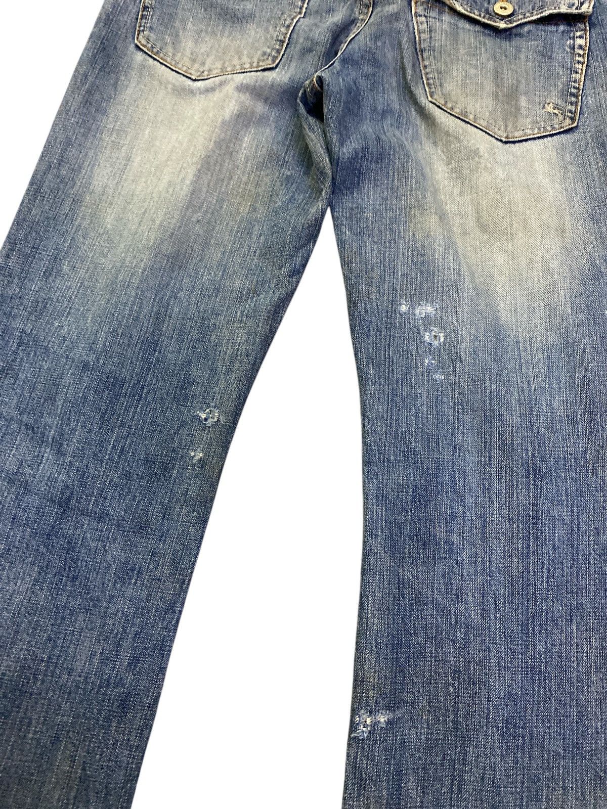 Burberry Burberry Black Label Distressed Denim Size US 31 - 15 Thumbnail