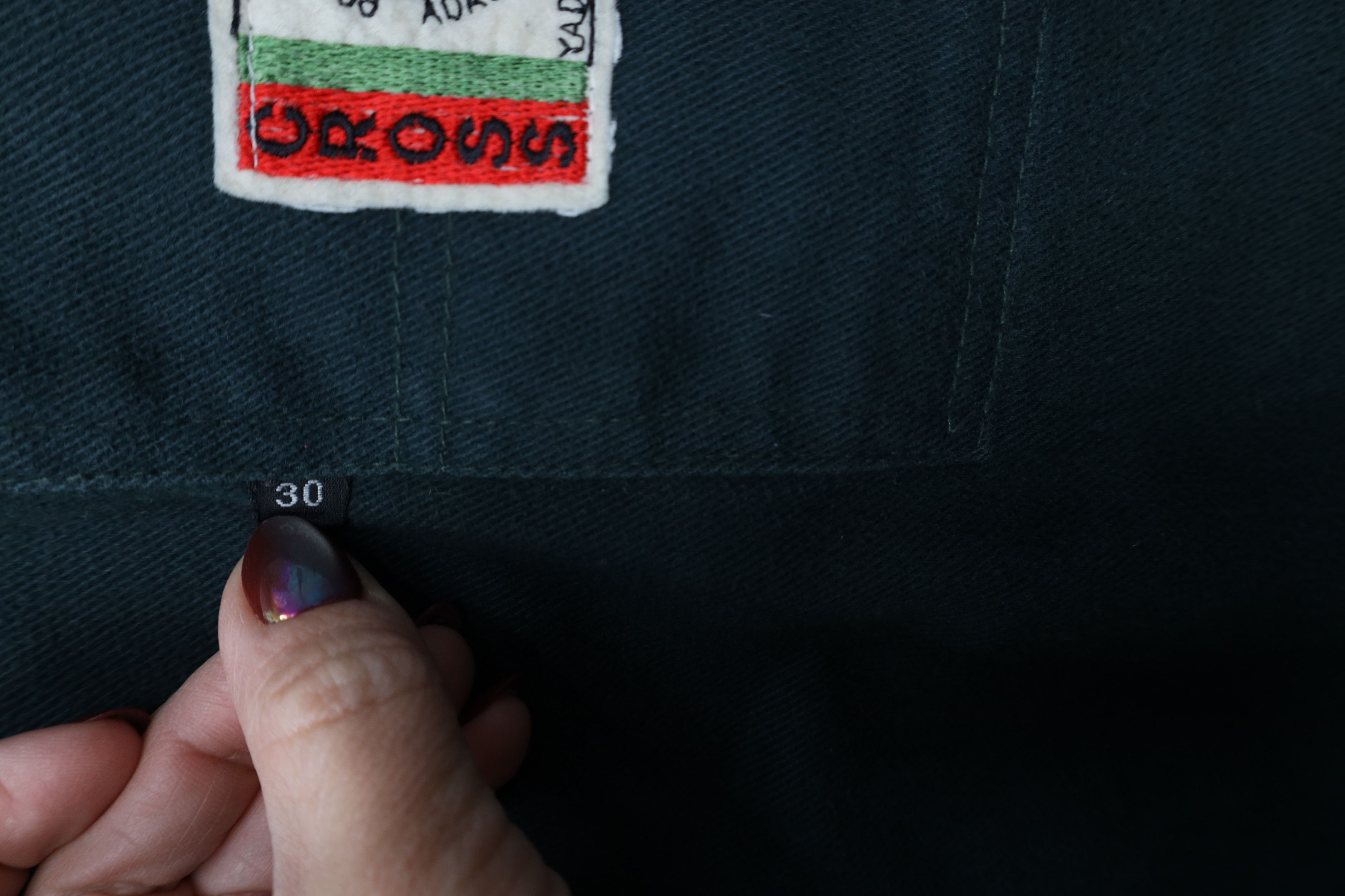 Vintage Vintage 90s Cross Colours Fit Flip Cuff Denim Jeans Green Size US 30 / EU 46 - 13 Thumbnail