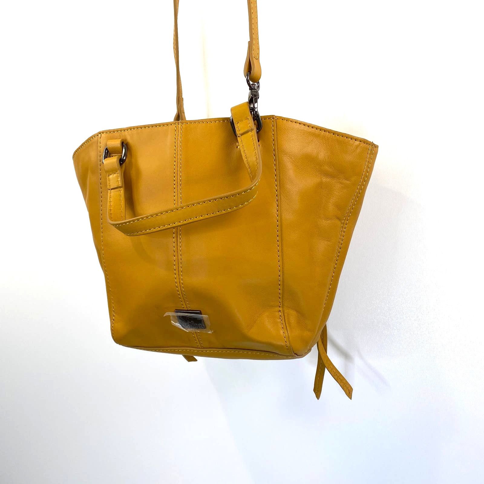 Other Kooba Orian Mini Flap Crossbody Small Leather Tote Yellow Size ONE SIZE - 7 Thumbnail