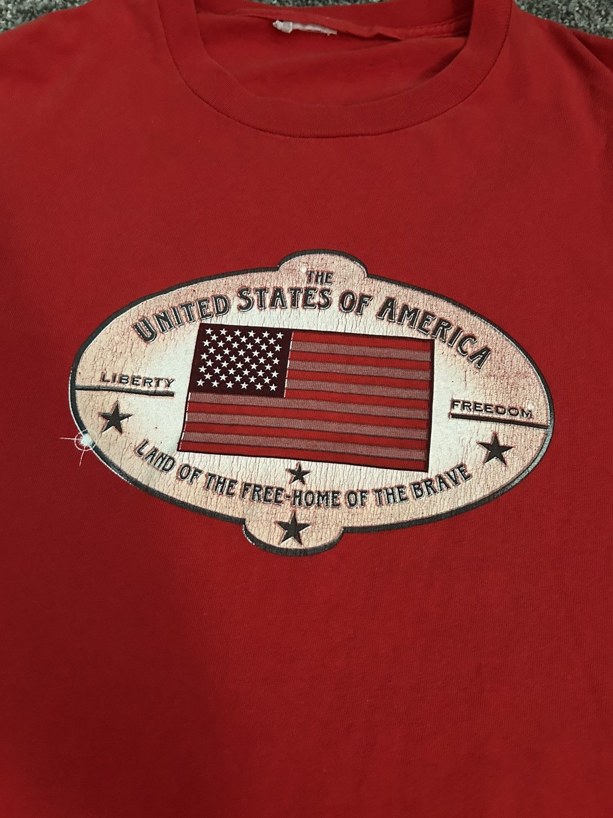 Other ‼️ Red USA shirt no size tag id say large‼️ Size US L / EU 52-54 / 3 - 2 Thumbnail