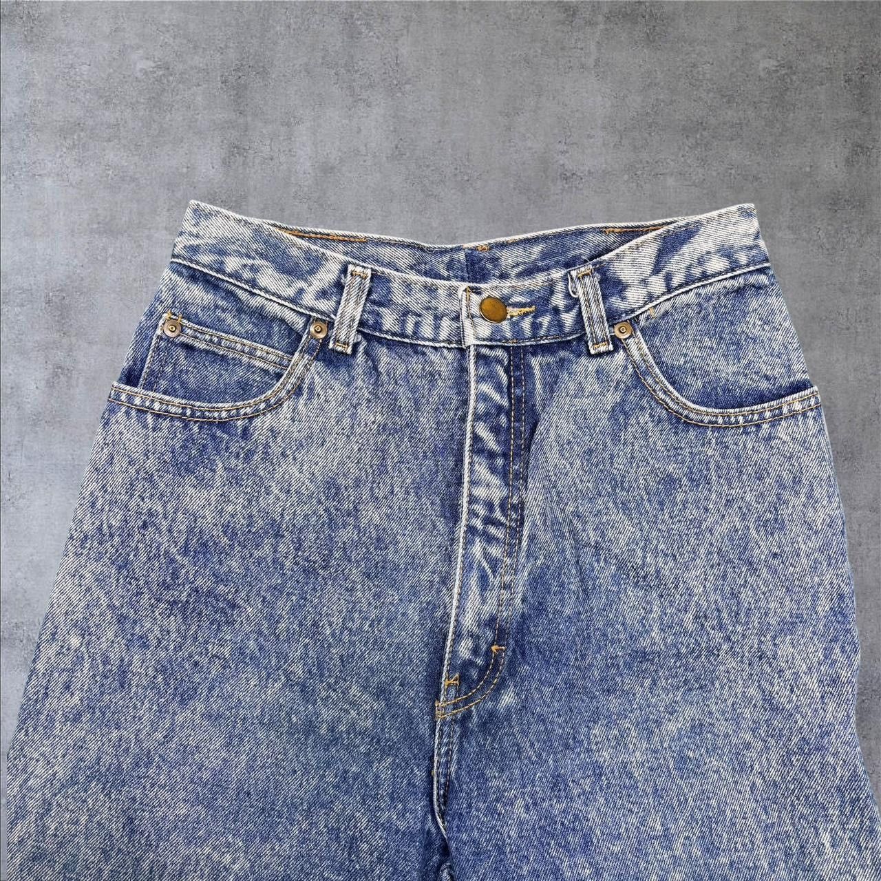 Vintage 1980s High-Waisted Acid Wash Jeans Size 26" / US 2 / IT 38 - 2 Thumbnail