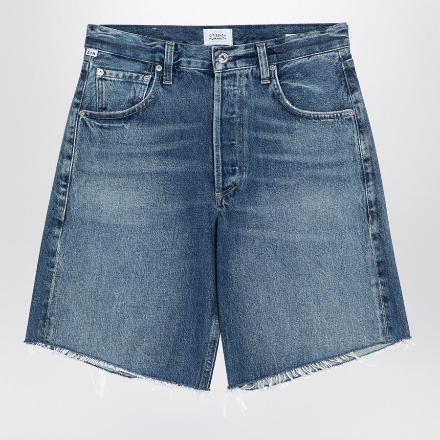 Citizens Of Humanity o1d2blof0824 Denim Shorts in Washed Blue Size 26" / US 2 / IT 38 - 1 Thumbnail