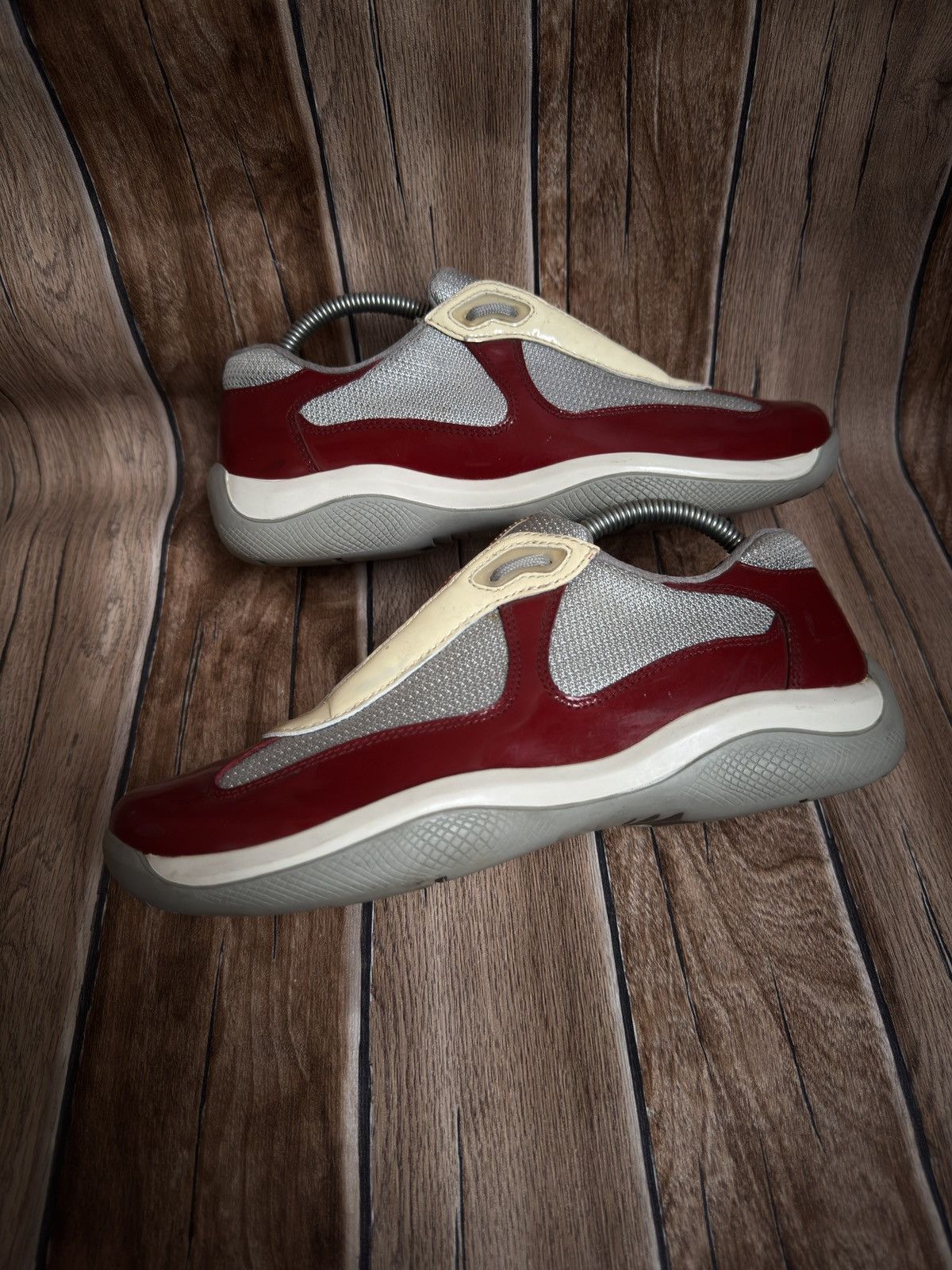 Prada 🔥 patent America cup trainers Size US 5.5 / EU 38 - 6 Thumbnail