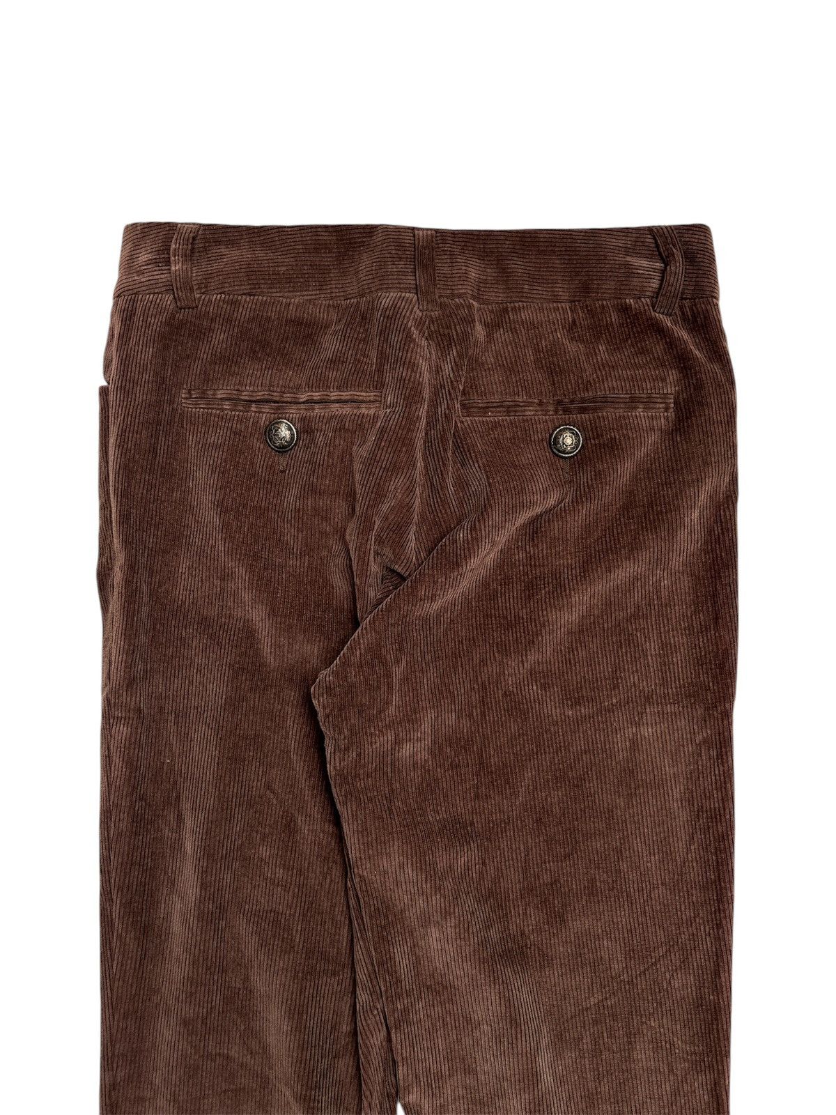 Roberto Cavalli 2000s Corduroy Flare Pants Size US 26 / EU 42 - 4 Thumbnail