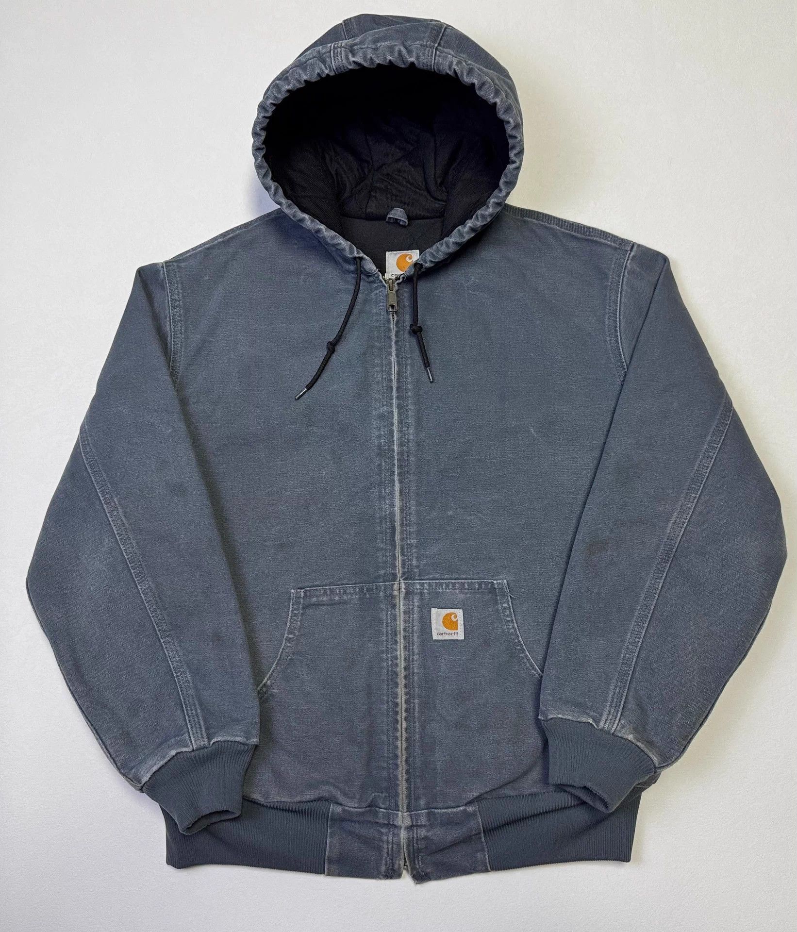 Carhartt Carhartt Vintage WJ130 Women's Storm Blue Hooded Jacket Size L / US 10 / IT 46 - 2 Thumbnail