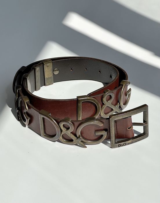 Dolce & Gabbana DOLCE & GABBANA Logo Leather Belts y2k archive