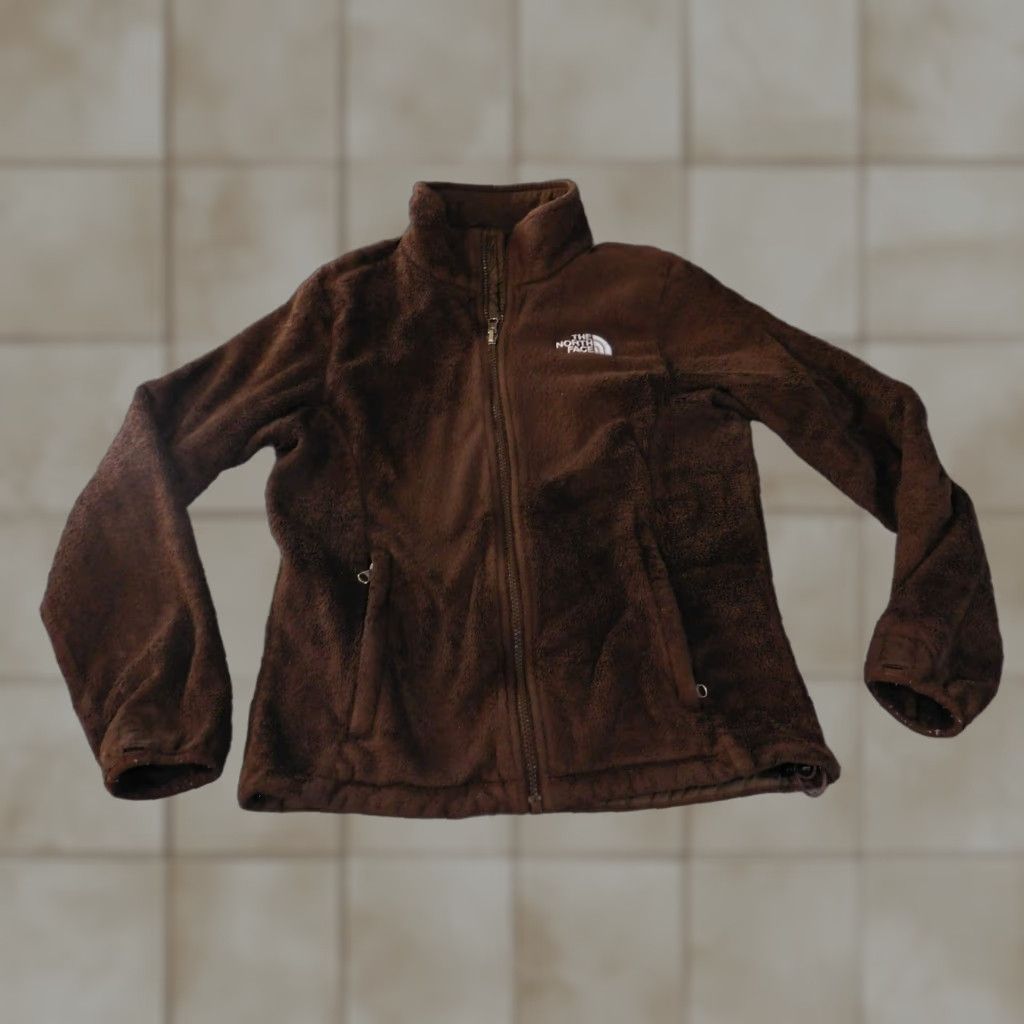 The North Face The North Face Jacket Womens Small Brown Fleece Full Zip Logo Size S / US 4 / IT 40 - 1 Thumbnail