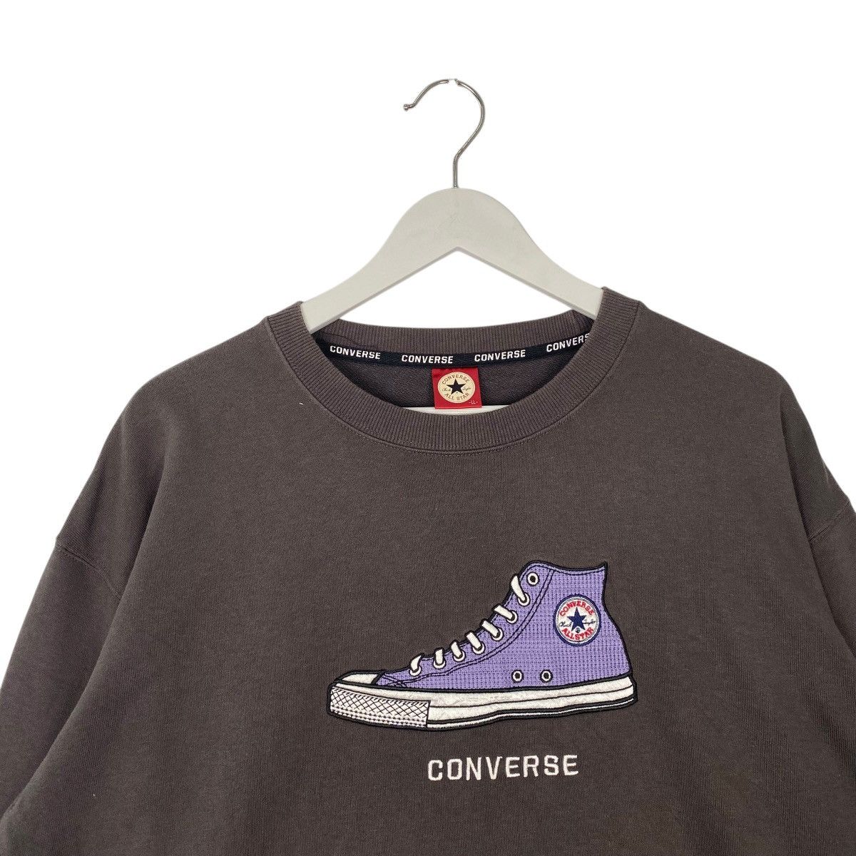 Vintage Vintage Converse Shoes Sweatshirt Crewneck Big Logo Size LL Size US L / EU 52-54 / 3 - 4 Thumbnail