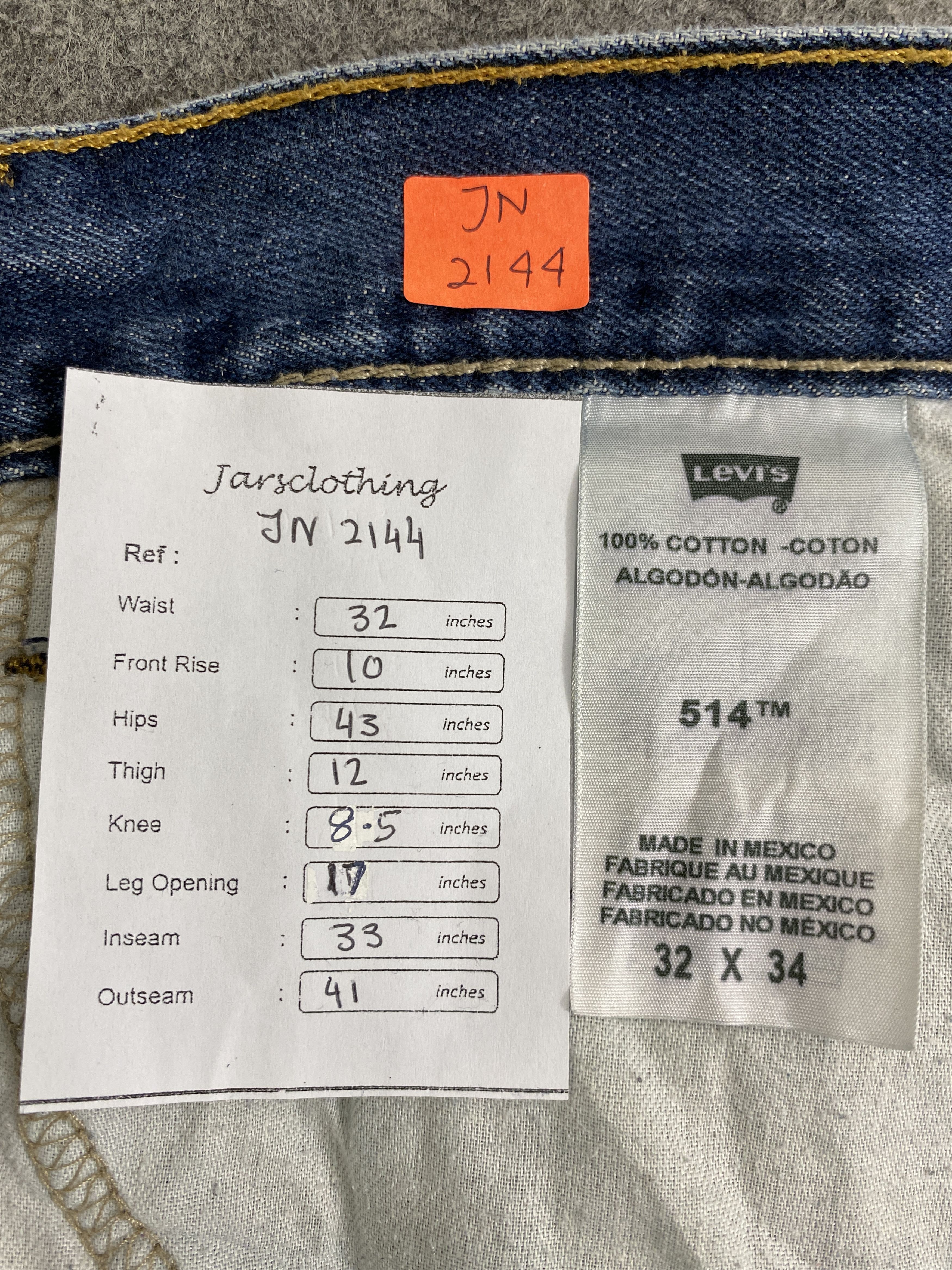 Levi's Blue Vintage Levi's 514 Jeans 32x33 Denim -JN2144 Size US 32 / EU 48 - 8 Thumbnail