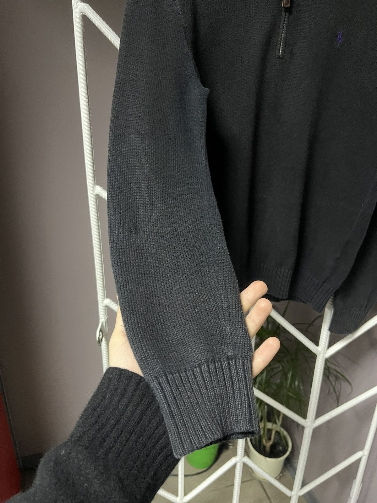 Polo Ralph Lauren Vintage Half Zip Knitted Polo Ralph Lauren Sweater Size US M / EU 48-50 / 2 - 2 Thumbnail