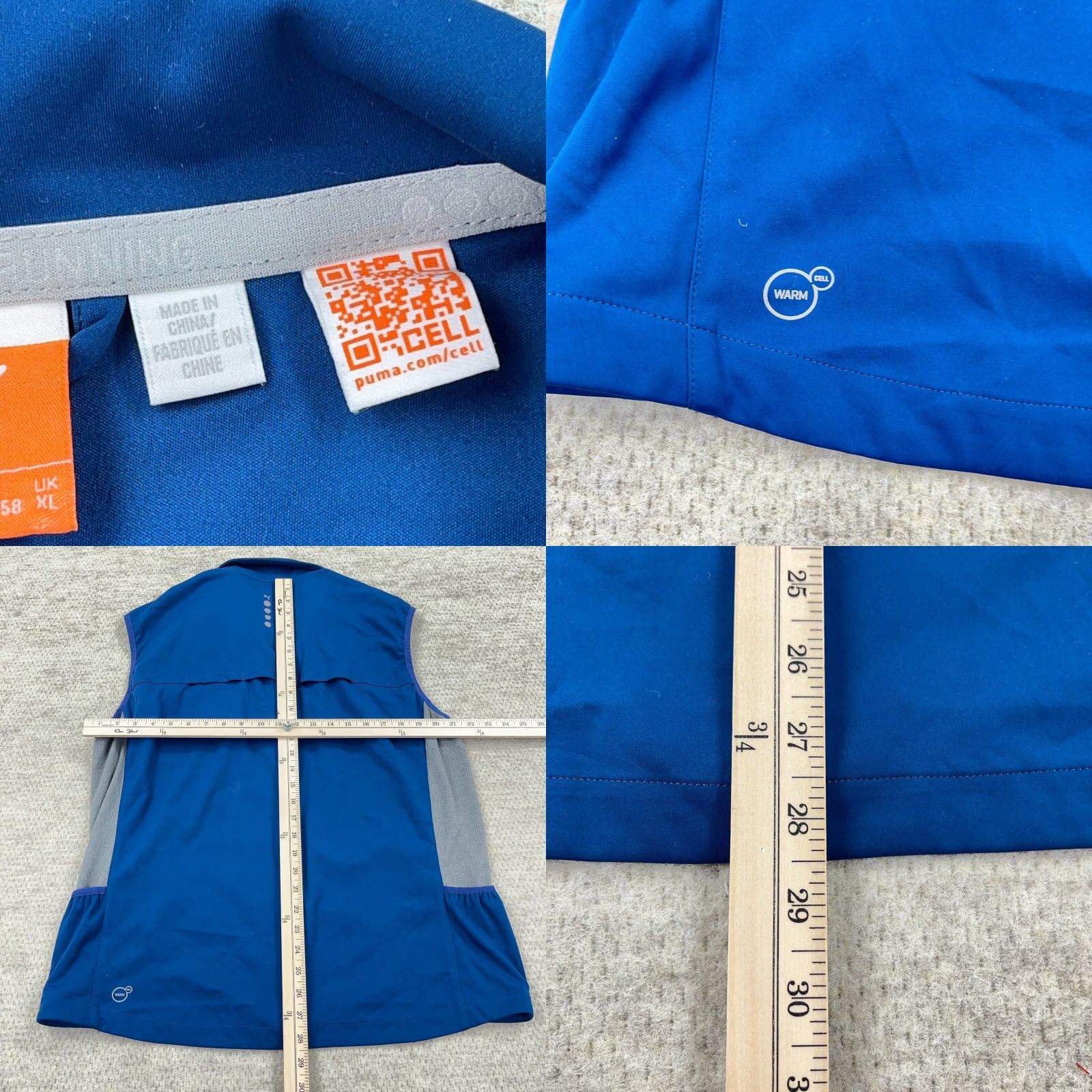 Puma PUMA Golf Jacket Windbreaker Zip Vest Men XL Royal Blue Full Zip Windbreaker Activewear Casual Travel Size US XL / EU 56 / 4 - 8 Thumbnail